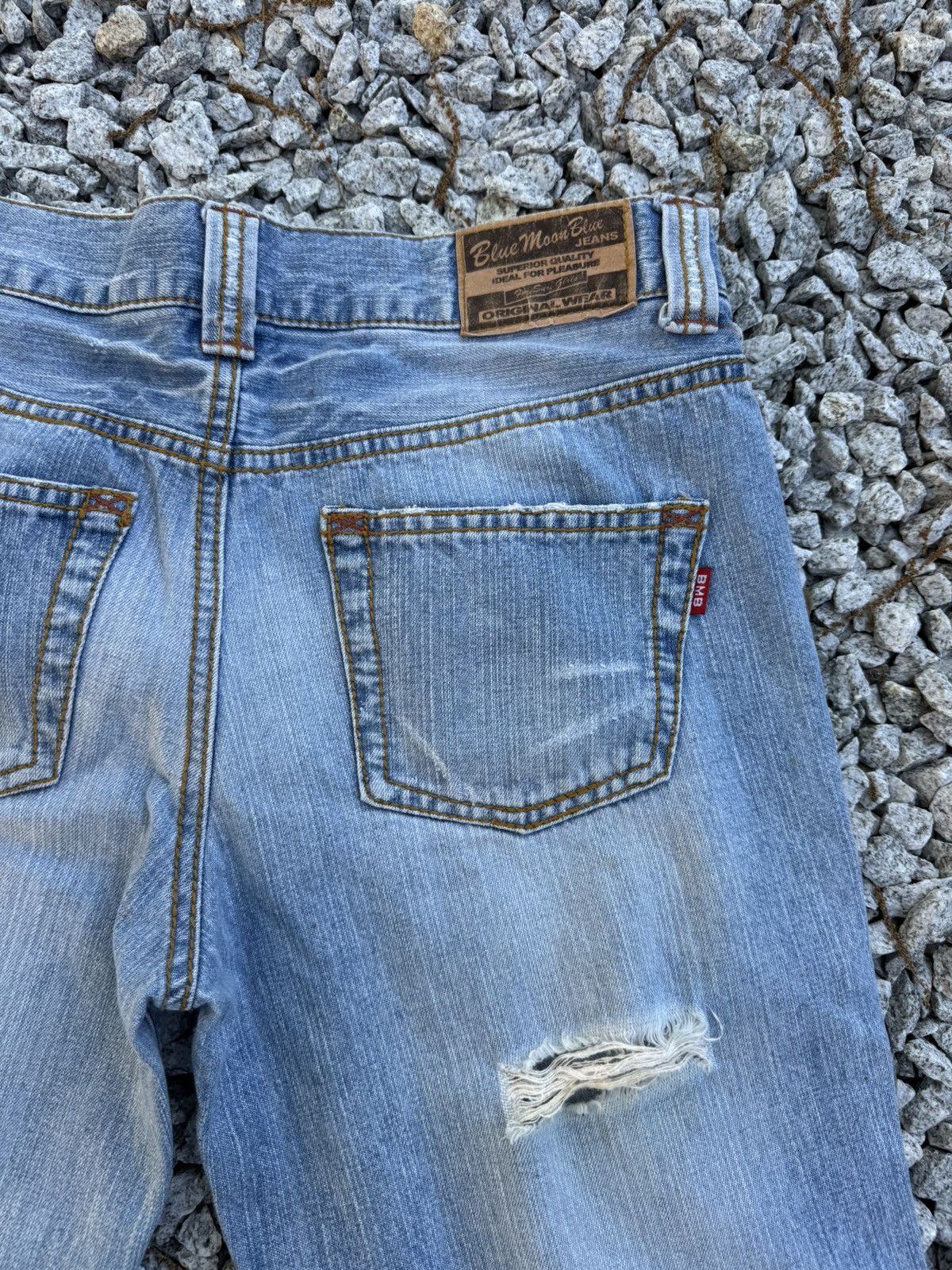 Japanese Brand Vintage Blue Moon Blue Jeans Size US 30 / EU 46 - 7 Thumbnail