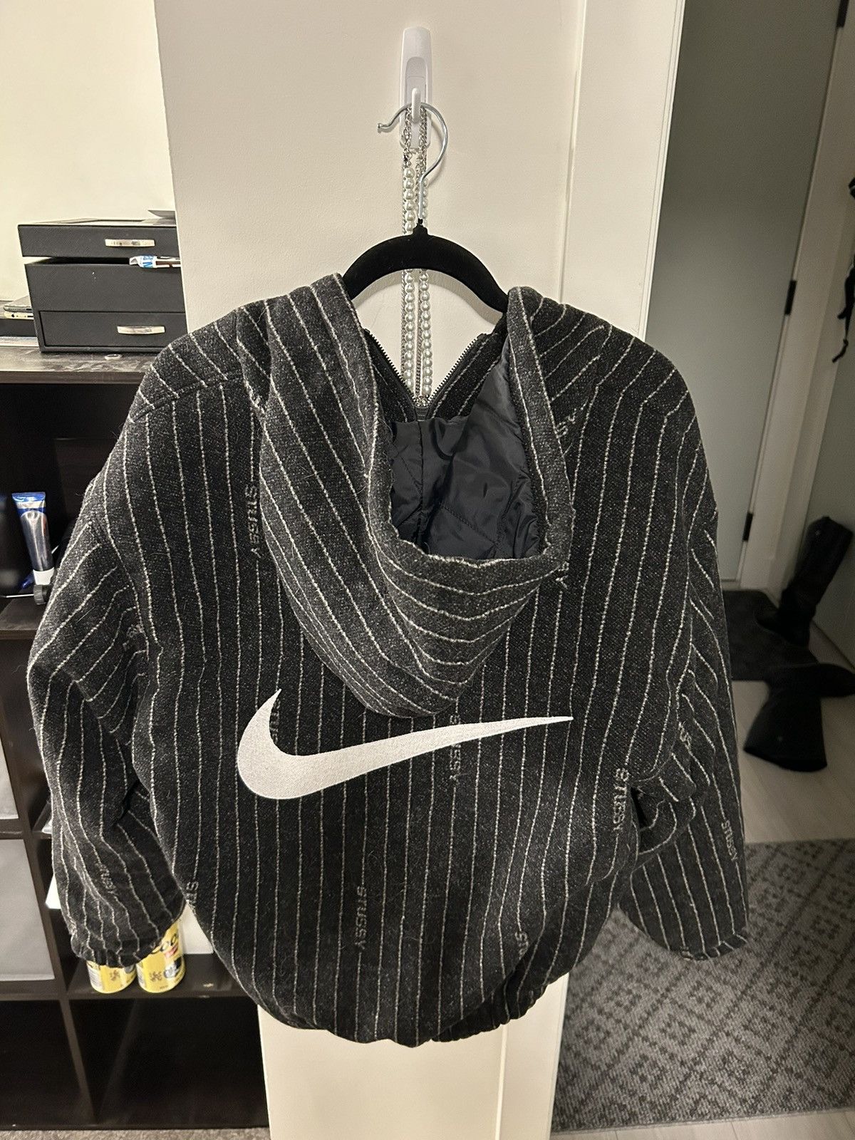Nike Nike x Stüssy Striped Wool Jacket | Grailed
