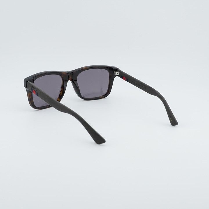 Gucci Gucci GG0008S 003 Sunglasses Havana Rectangle Frame Size ONE SIZE - 9 Thumbnail