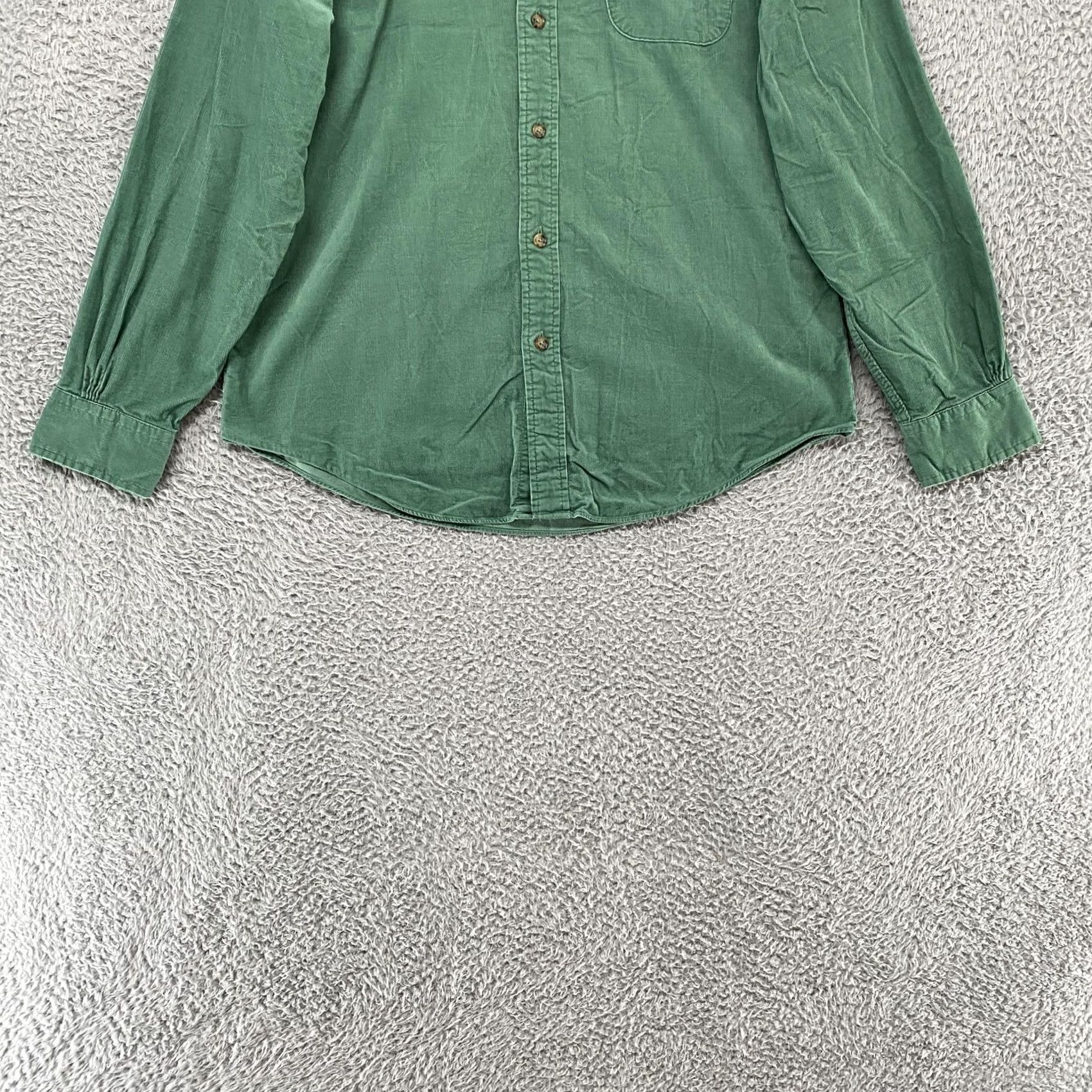 Brooks Brothers Brooks Brothers Corduroy Shirt Mens M Green Cotton Long Sleeve Button Up Size US M / EU 48-50 / 2 - 2 Thumbnail