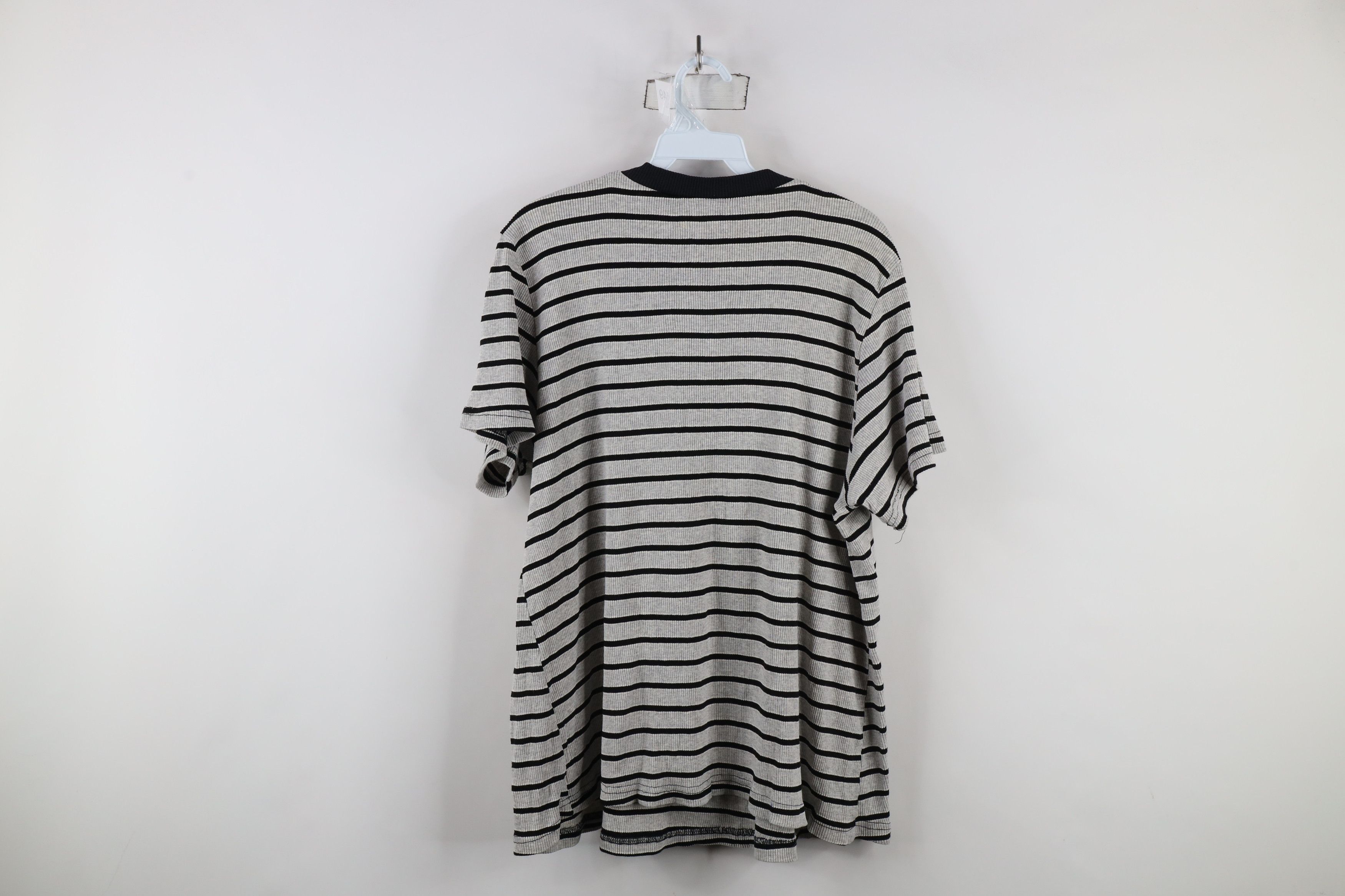 Vintage Vintage 90s Streetwear Ribbed Thermal Knit T-Shirt USA Size L / US 10 / IT 46 - 10 Thumbnail