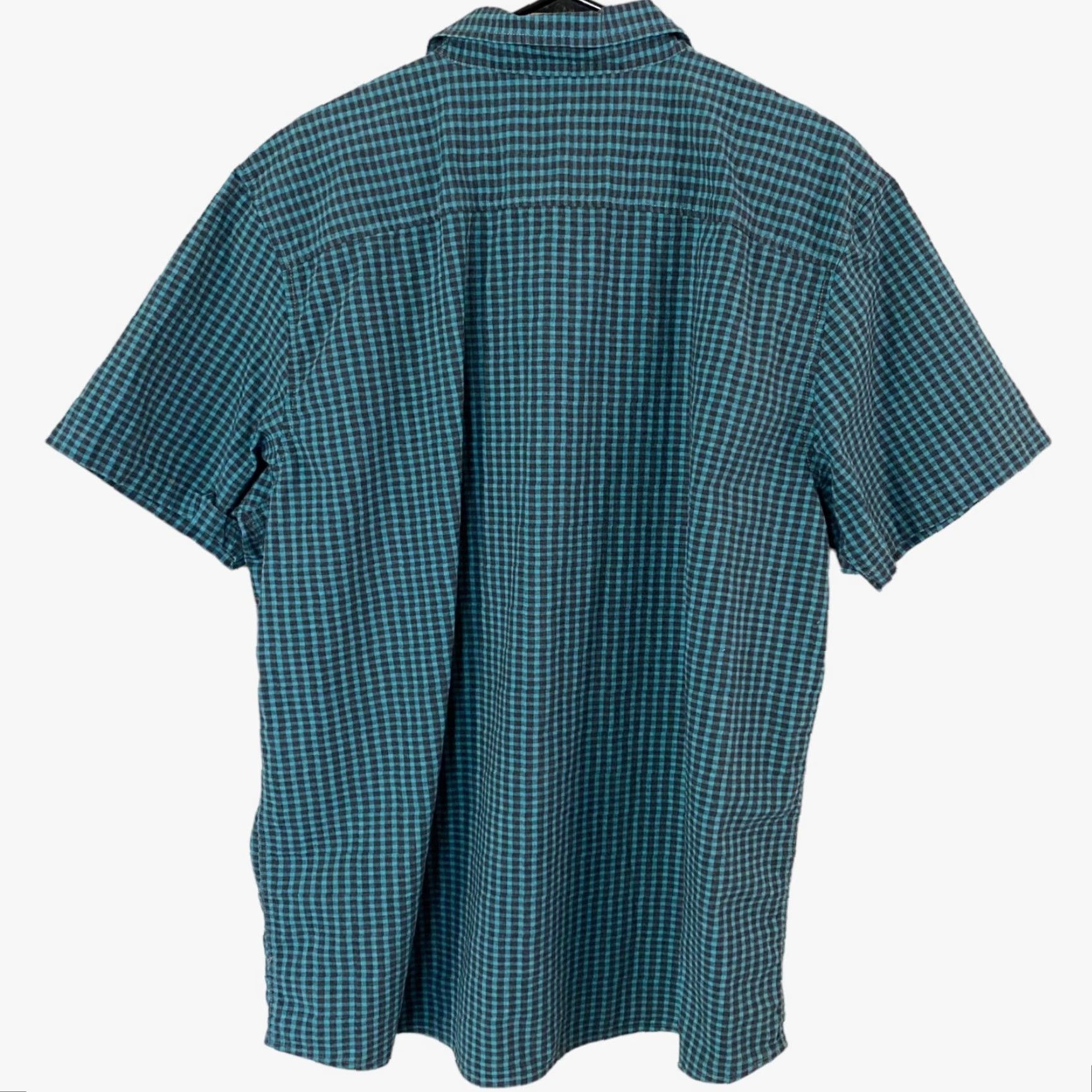 Oakley Oakley Button-Up Shirt Blue Teal Check Short-Sleeve Men's XXL Casual Button-Down Size US XXL / EU 58 / 5 - 3 Thumbnail