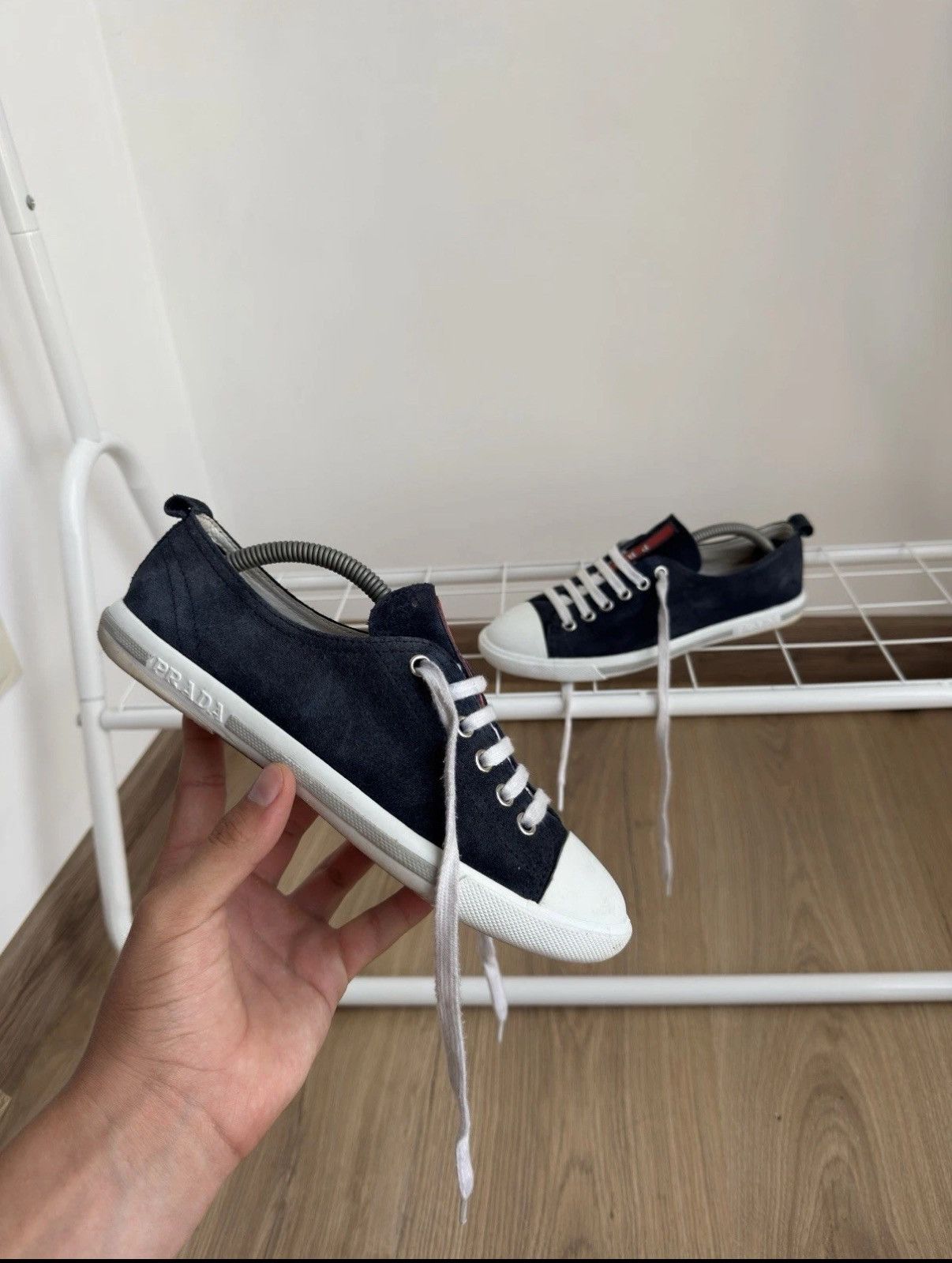 Prada PRADA Vintage Classic Suede Sneakers Shoes Size 35 Woman Size US 5 / IT 35 - 1 Thumbnail