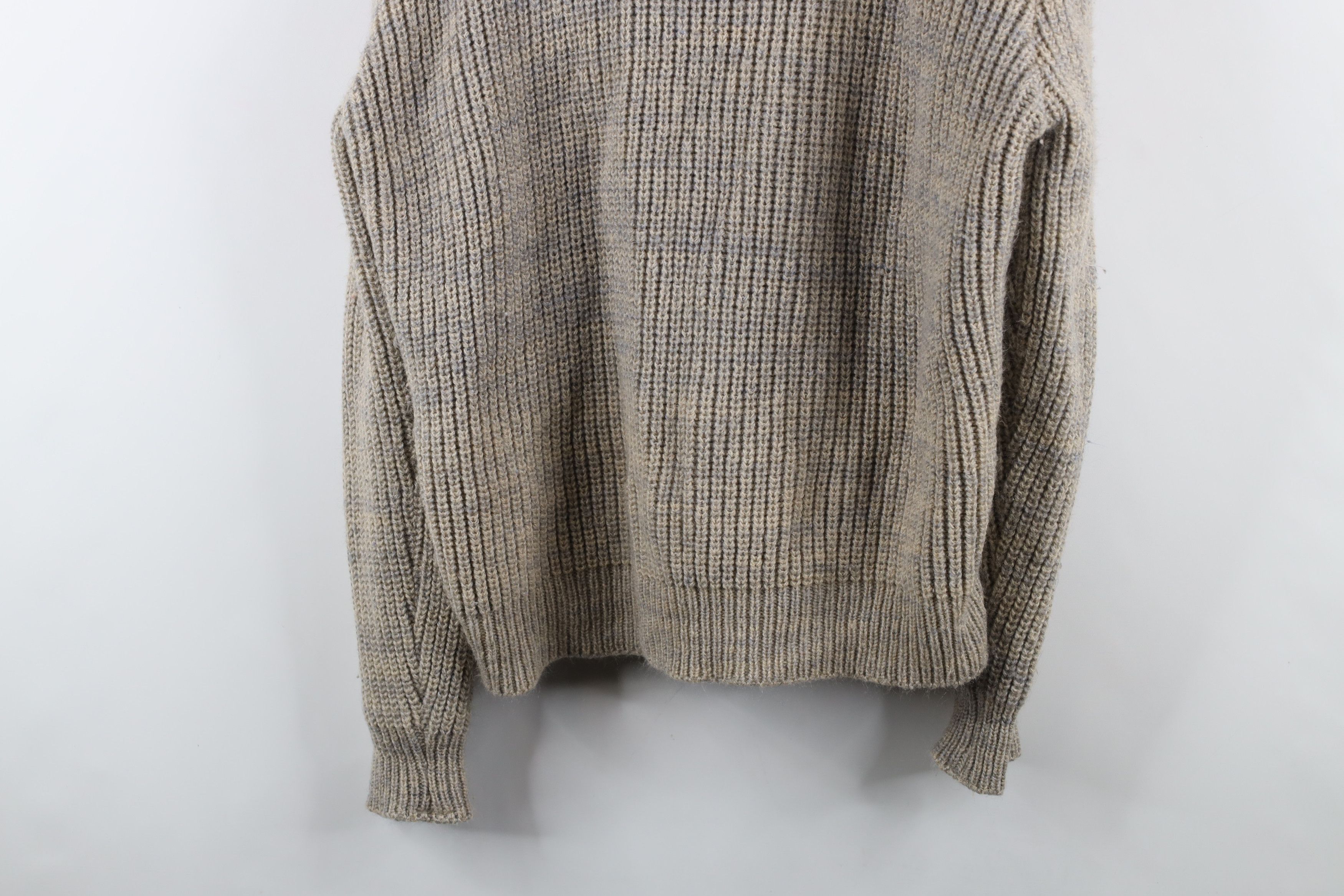 Vintage Vintage 60s 70s Streetwear Wool Ribbed Knit Sweater Jacket Size US L / EU 52-54 / 3 - 13 Thumbnail