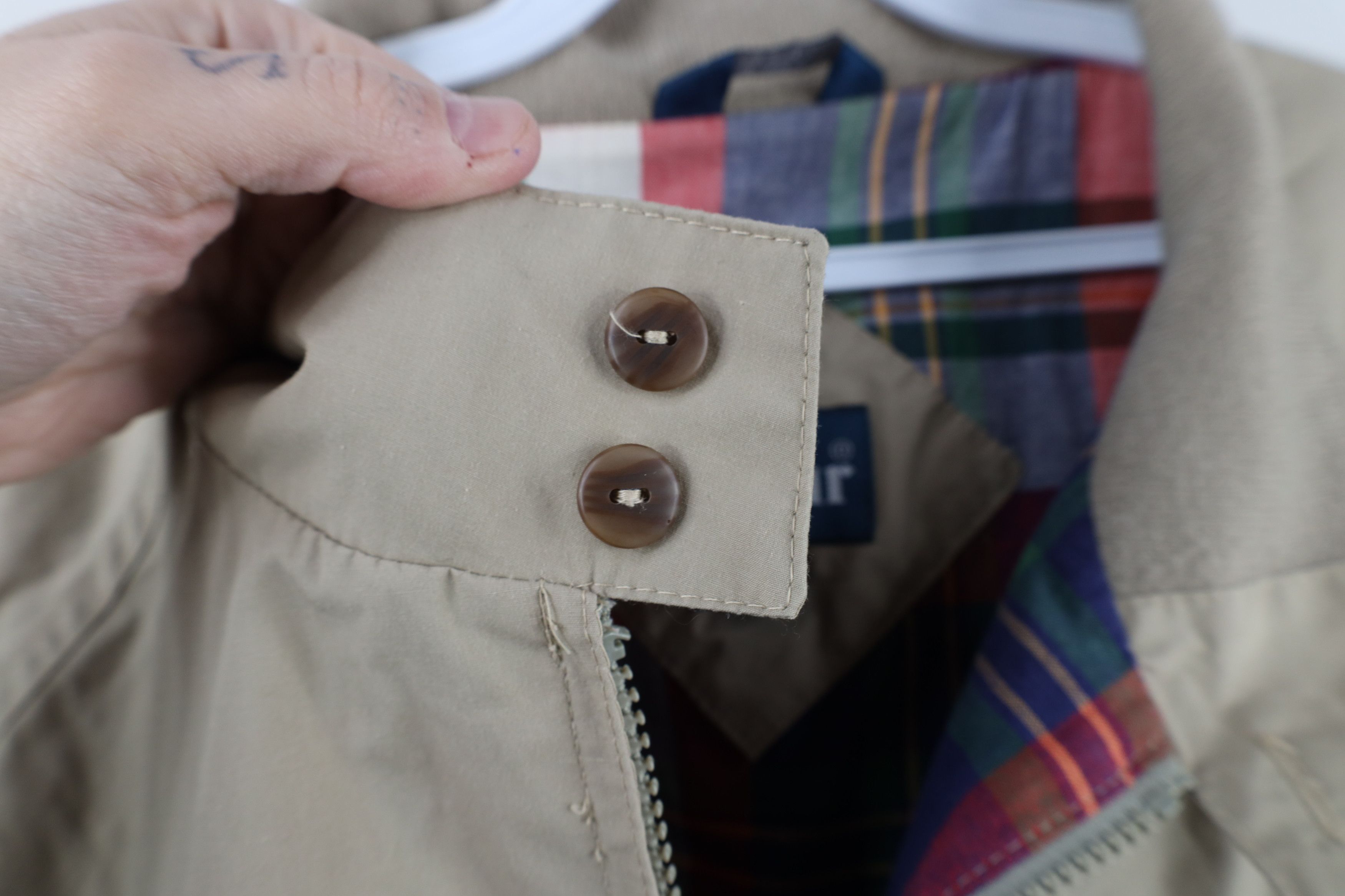 Vintage Vintage 90s Streetwear Lined Cafe Racer Bomber Jacket Beige Size US XXL / EU 58 / 5 - 9 Thumbnail