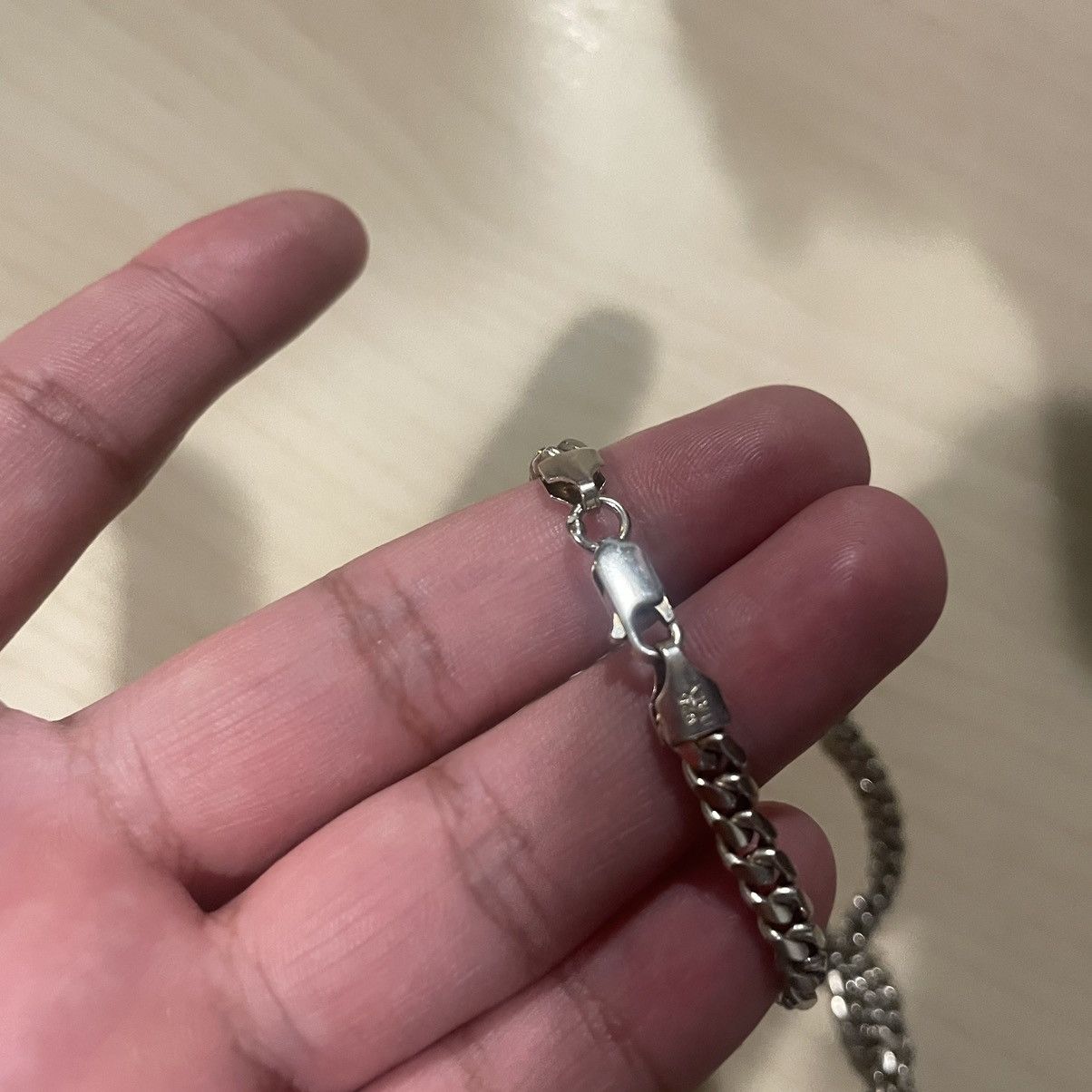 Sterling Silver Rare .925 Silver Chain & Cross Pendant Size ONE SIZE - 4 Thumbnail