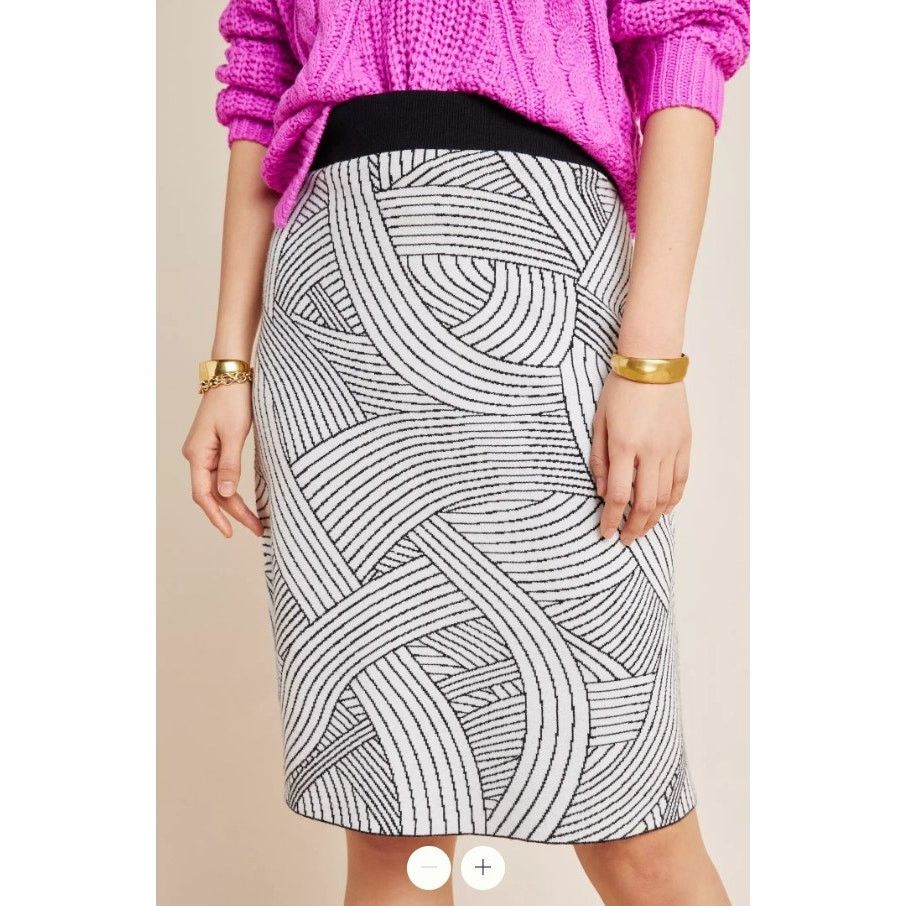 Anthropologie MAEVE Anthropologie Jovana Sweater Knit Pencil Skirt S Size 27" / US 4 / IT 40 - 1 Thumbnail