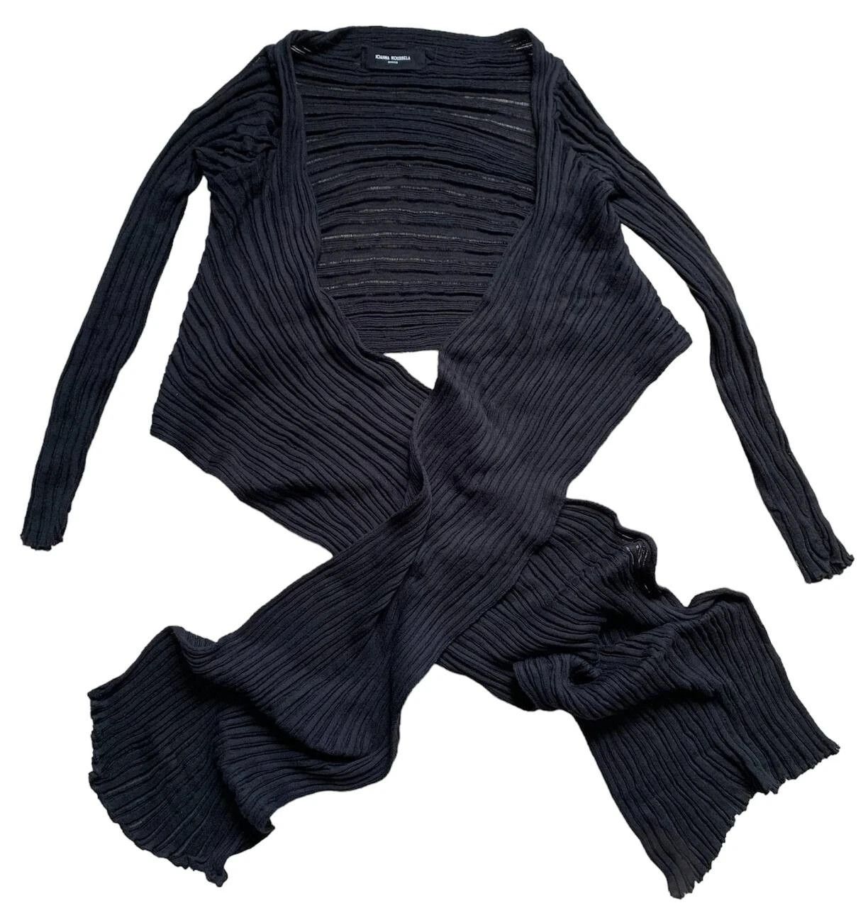 Other IOANNA KOURBELA Archetype Linen Wrap Cardigan Sweater black Size M / US 6-8 / IT 42-44 - 3 Thumbnail