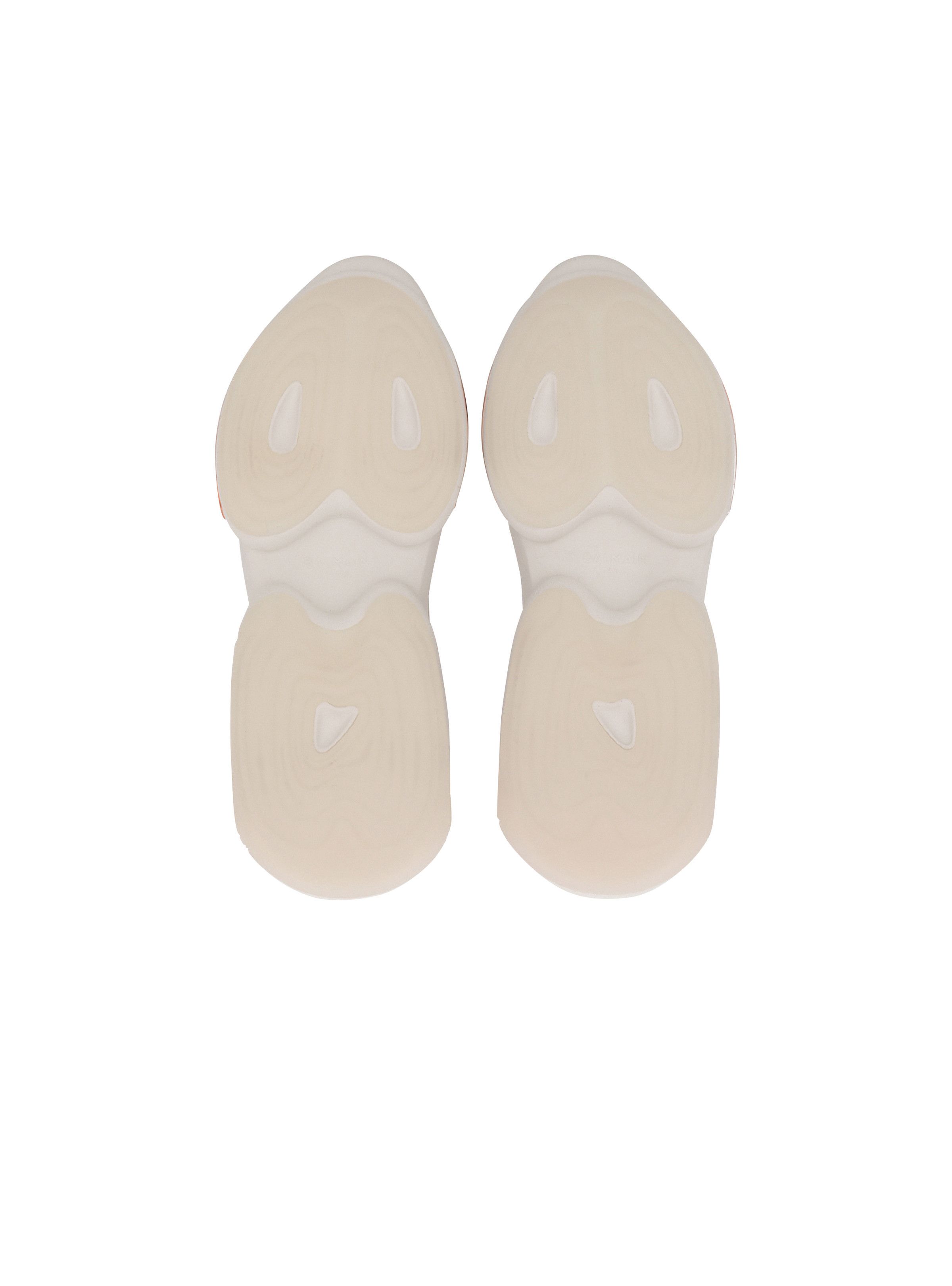Balmain o1s1wg110925 Leather And Suede B Bold Sneaker in White Size US 8 / IT 38 - 5 Thumbnail
