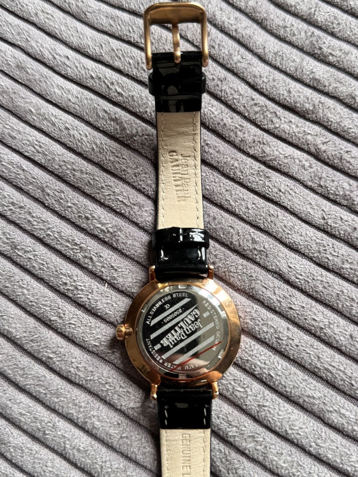 Jean Paul Gaultier Jean Paul Gaultier Archive Black leather Womens Watch Grail Size ONE SIZE - 5 Thumbnail