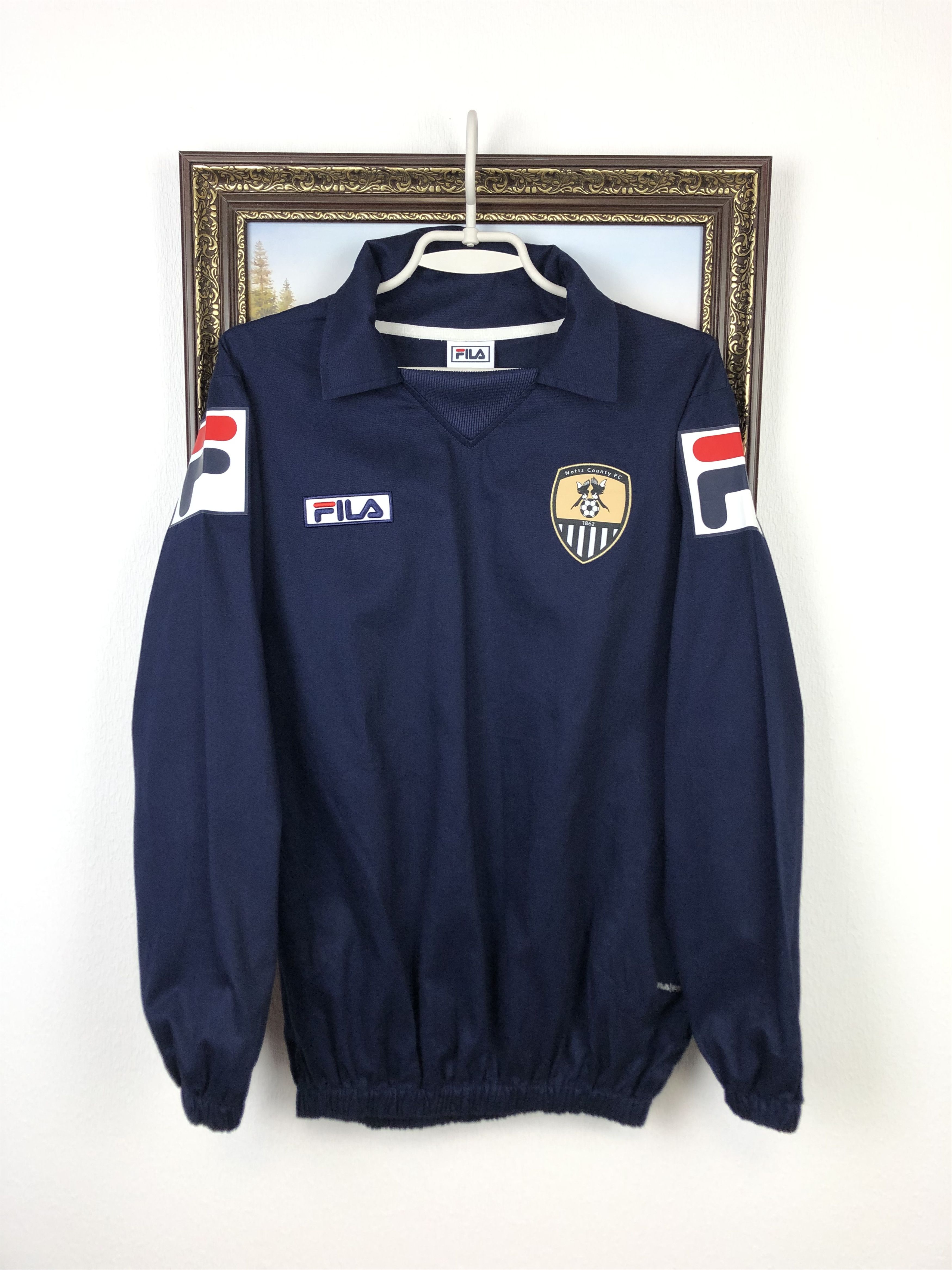 Fila Notts County Football Jacket Fila Soccer Track Top Rare Hype Size US S / EU 44-46 / 1 - 1 Thumbnail