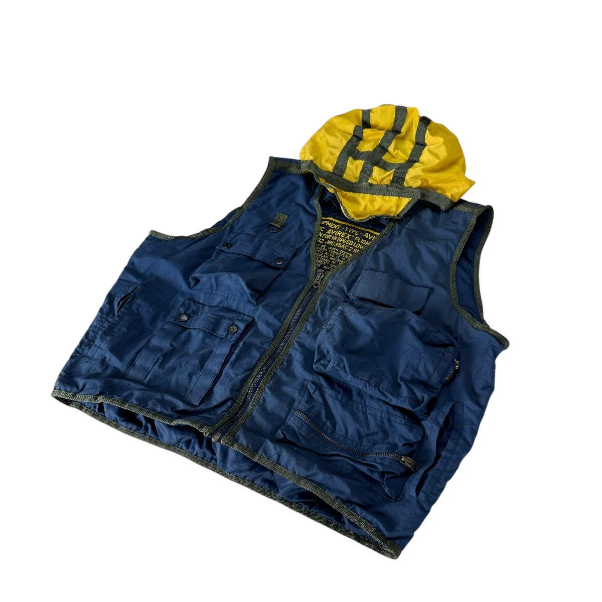 Avirex ☀️AVIREX USN MULTI POCKET TACTICAL HOODIE ISSUE VEST Size US L / EU 52-54 / 3 - 3 Thumbnail