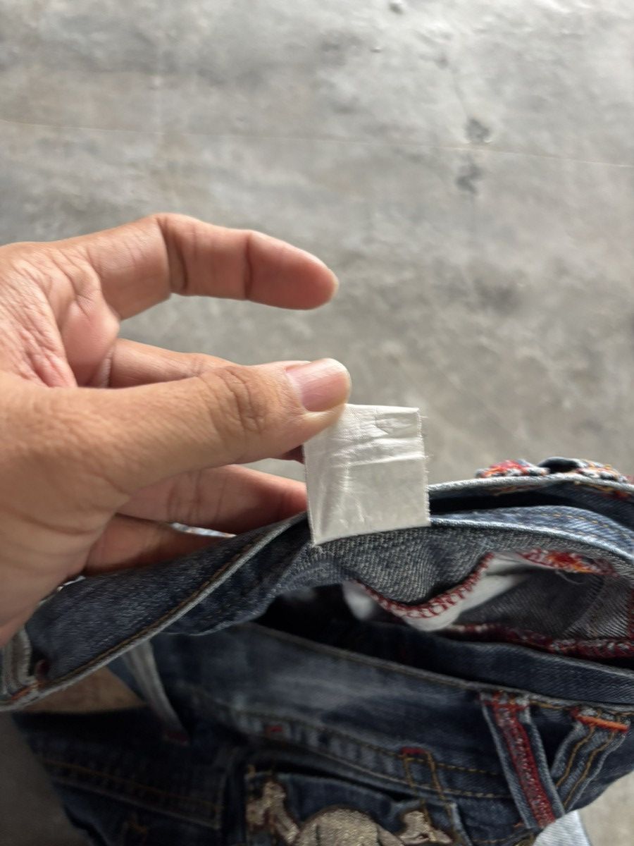 14th Addiction Y2K fade wash jeans skull japanese denim distressed Size US 31 - 6 Thumbnail