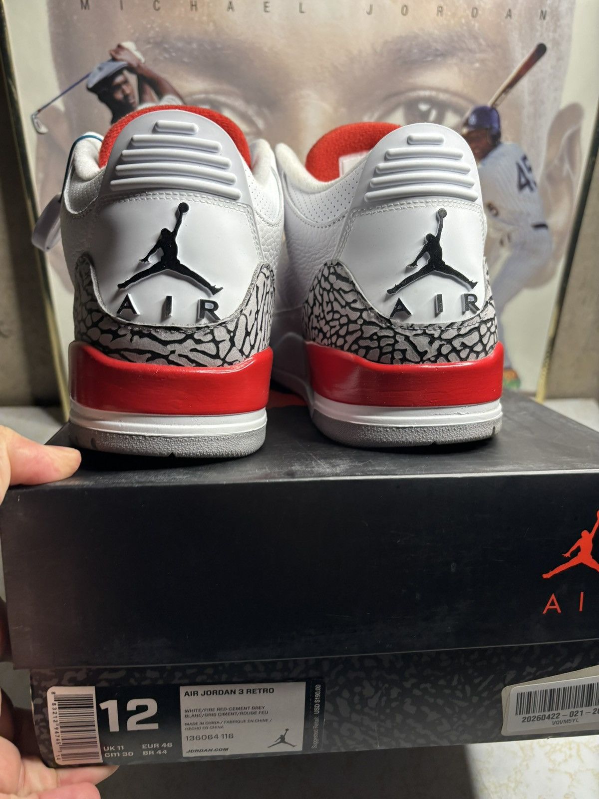 Jordan Brand Air Jordan 3 retro katrina Size US 12 / EU 45 - 7 Thumbnail
