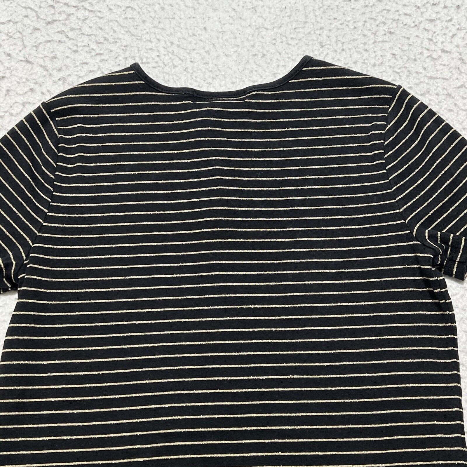 Lauren Ralph Lauren Lauren Ralph Lauren Henley Short Sleeve Black Gold T Shirt Size S / US 4 / IT 40 - 10 Thumbnail