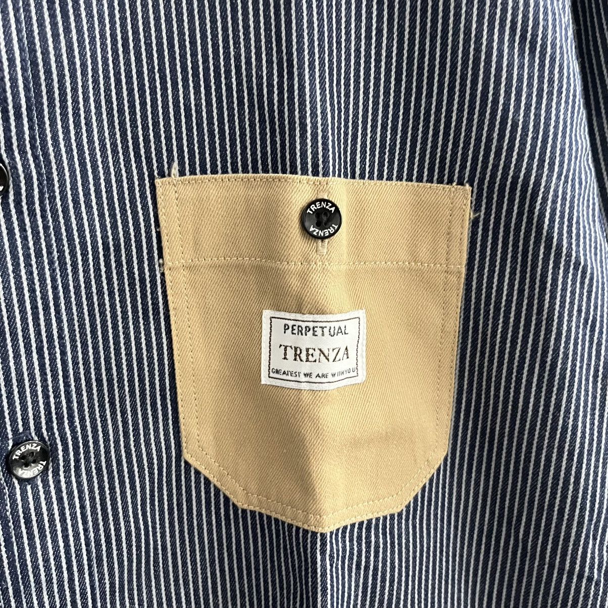 Issey Miyake Trenza - Striped With Iconic Pocket Shirt Size US L / EU 52-54 / 3 - 5 Thumbnail