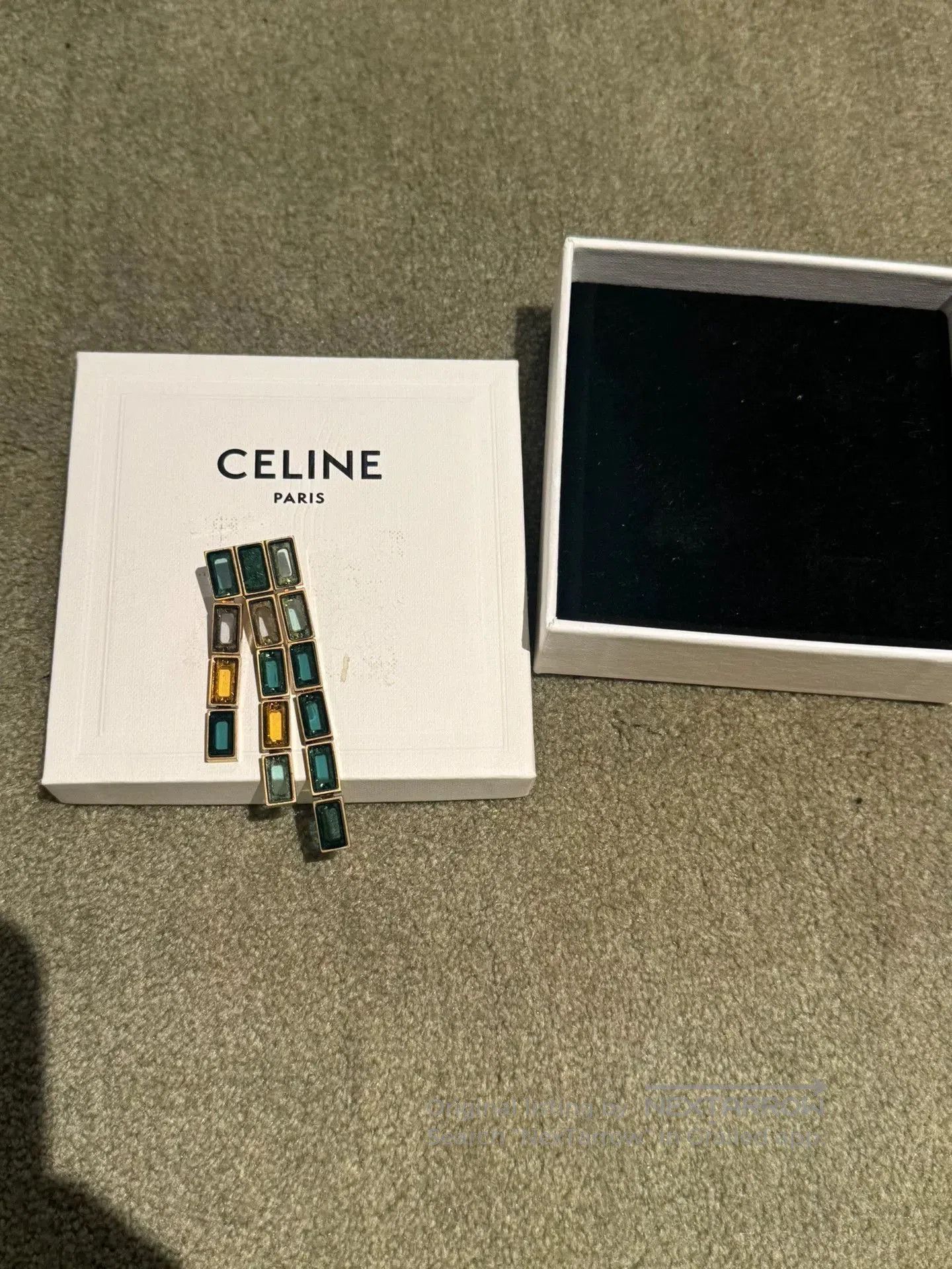 Celine rare celine crystal tassel earrings. Size ONE SIZE - 2 Thumbnail