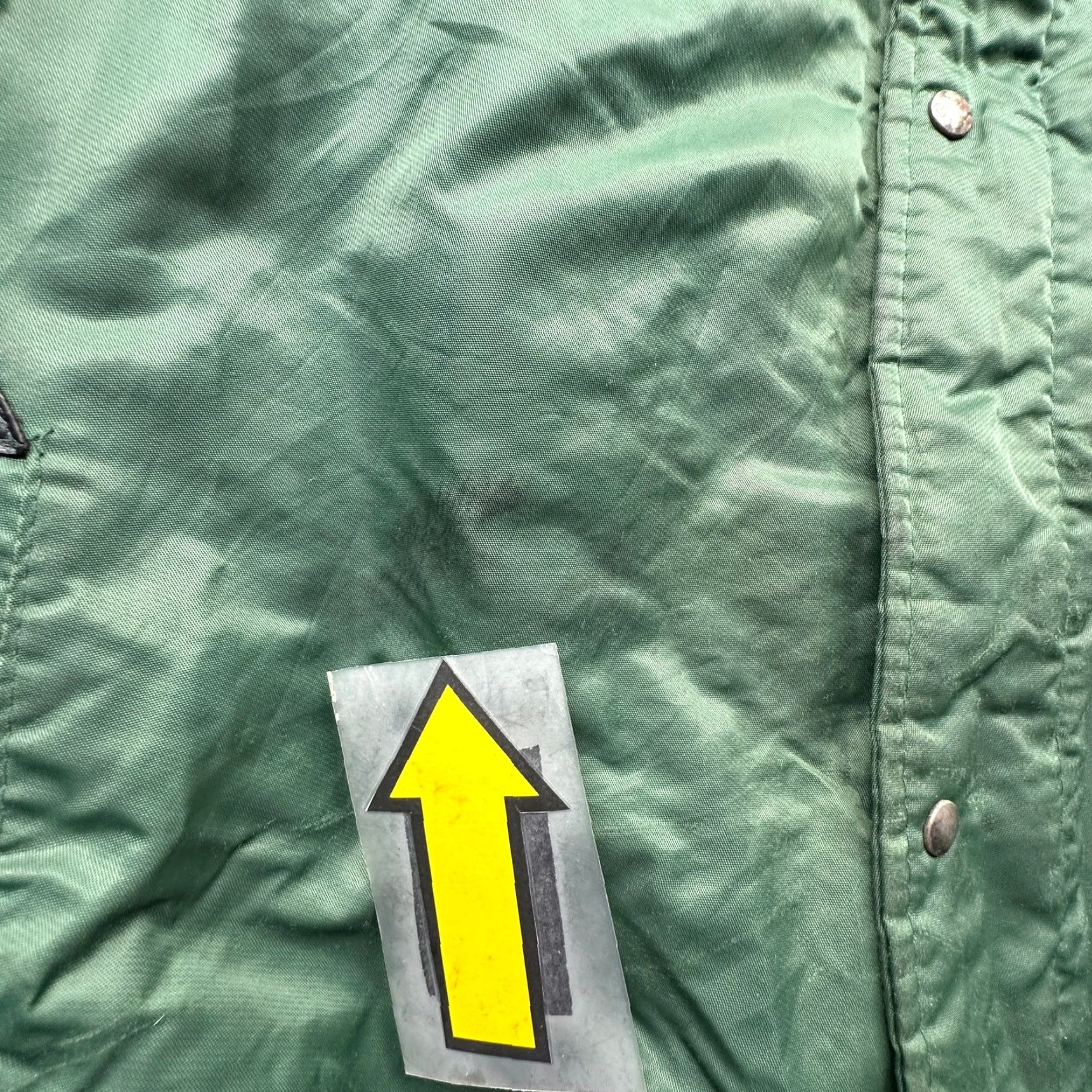 Vintage VINTAGE Golden Bay B-15 Bomber Flight Full Zip Snap Button Jacket Mens XL Green Black Military Jacket Size US XL / EU 56 / 4 - 7 Thumbnail
