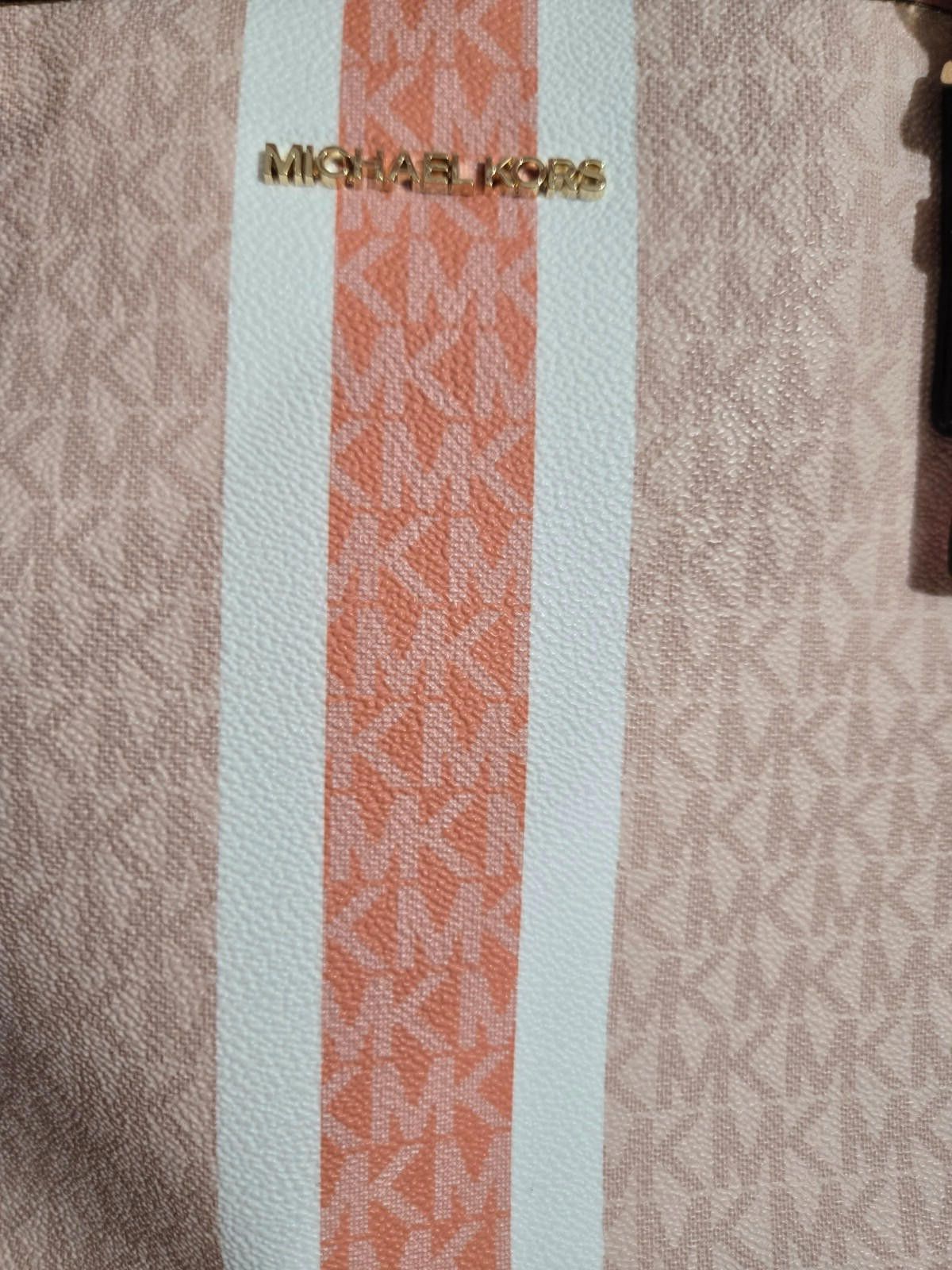 Michael Kors Michael Kors Jet Set Travel Carryall Tote Sherbert NWT Size ONE SIZE - 2 Thumbnail
