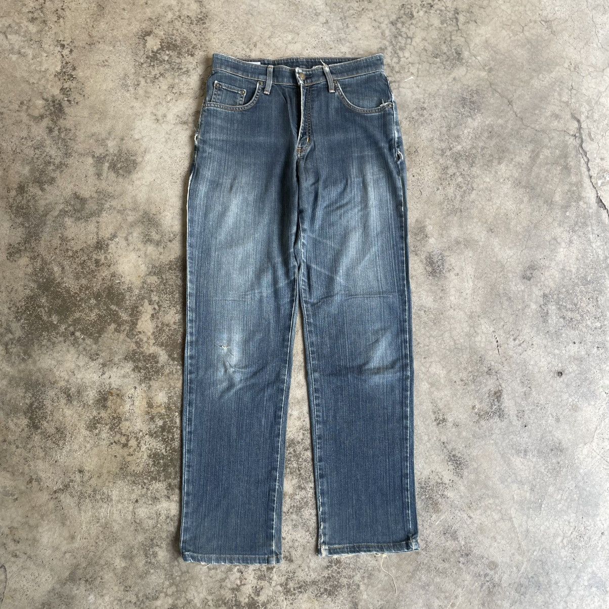 Edwin 🔥Vintage Edwin 403 Stoned Washed Ripped Distress Soft Jeans Size US 29 - 1 Thumbnail