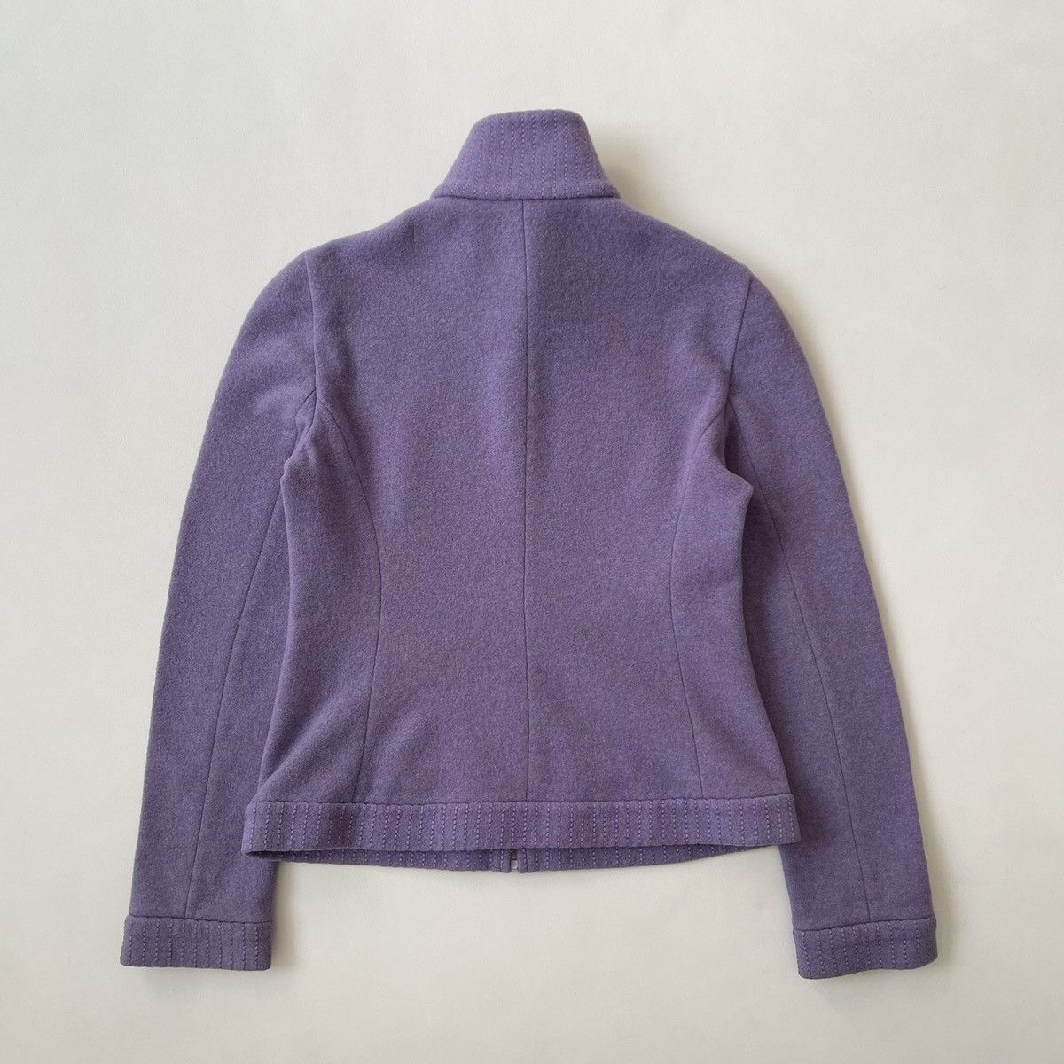 Miu Miu A/W 1999 Violet Wool Zip Front Jacket Size S / US 4 / IT 40 - 11 Thumbnail