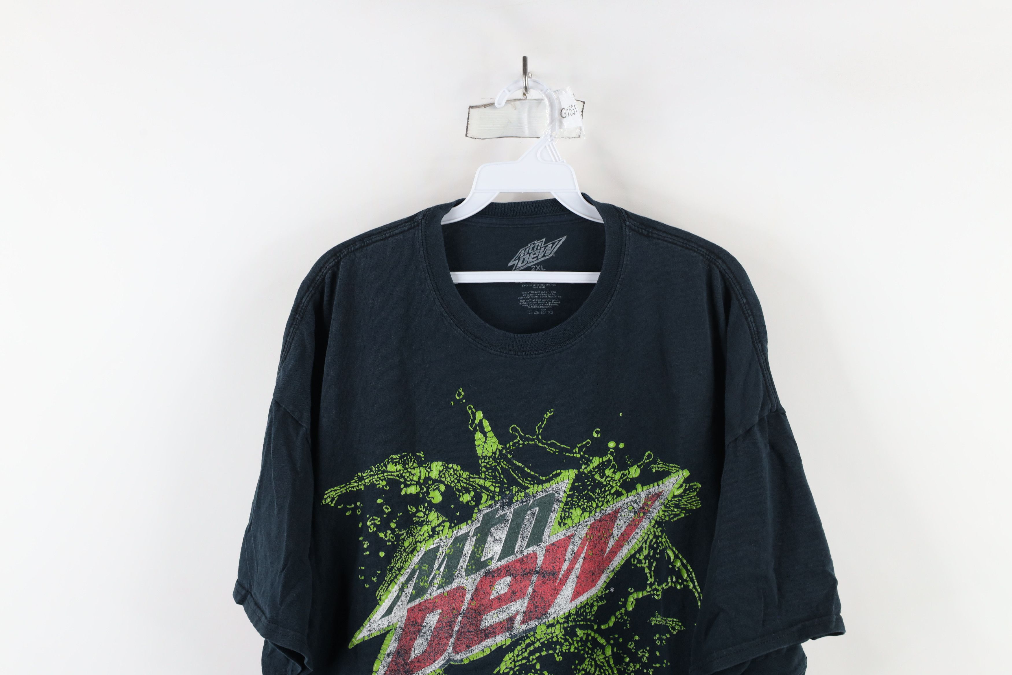 Vintage Vintage Y2K Spell Out Mountain Dew Gamer T-Shirt Black Size US XXL / EU 58 / 5 - 2 Thumbnail