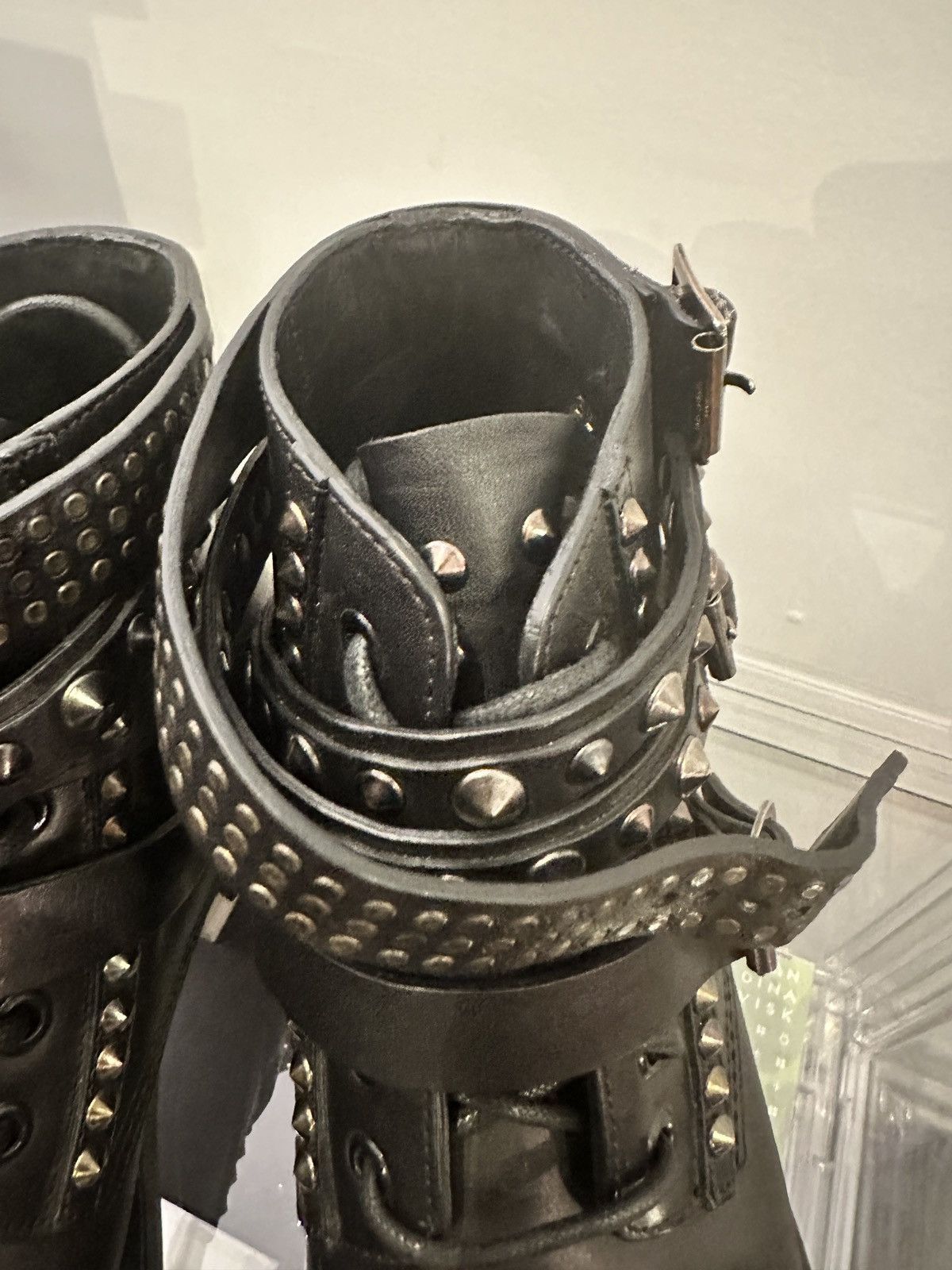Saint Laurent Paris SAINT LAURENT PARIS FW13 Moto Studded Ankle Boots IT 39 Size US 9 / IT 39 - 17 Thumbnail