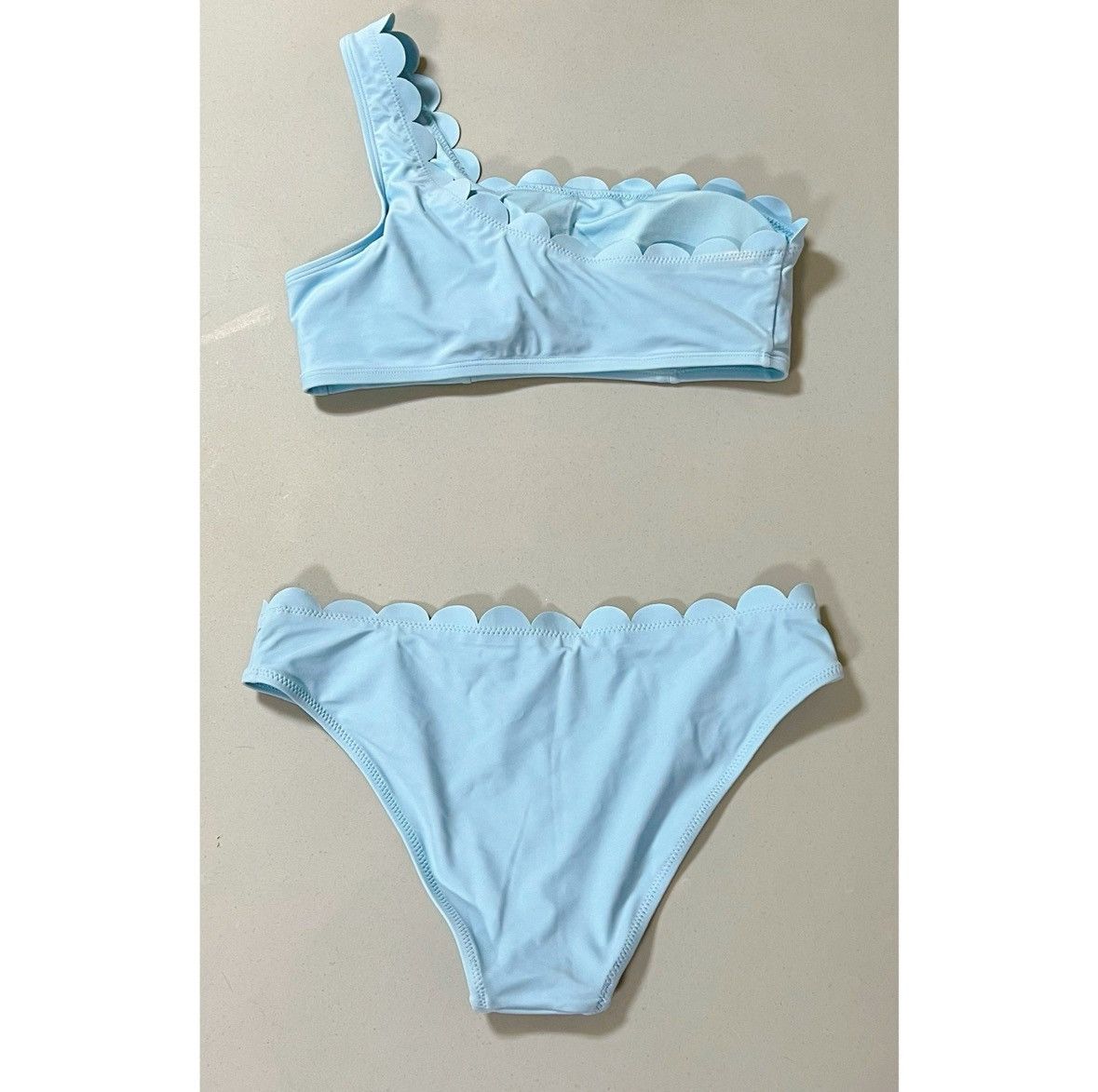 Other Baby Blue Scalloped Bikini Top and Bottoms Set Size M 🩵 Size M / US 6-8 / IT 42-44 - 5 Thumbnail