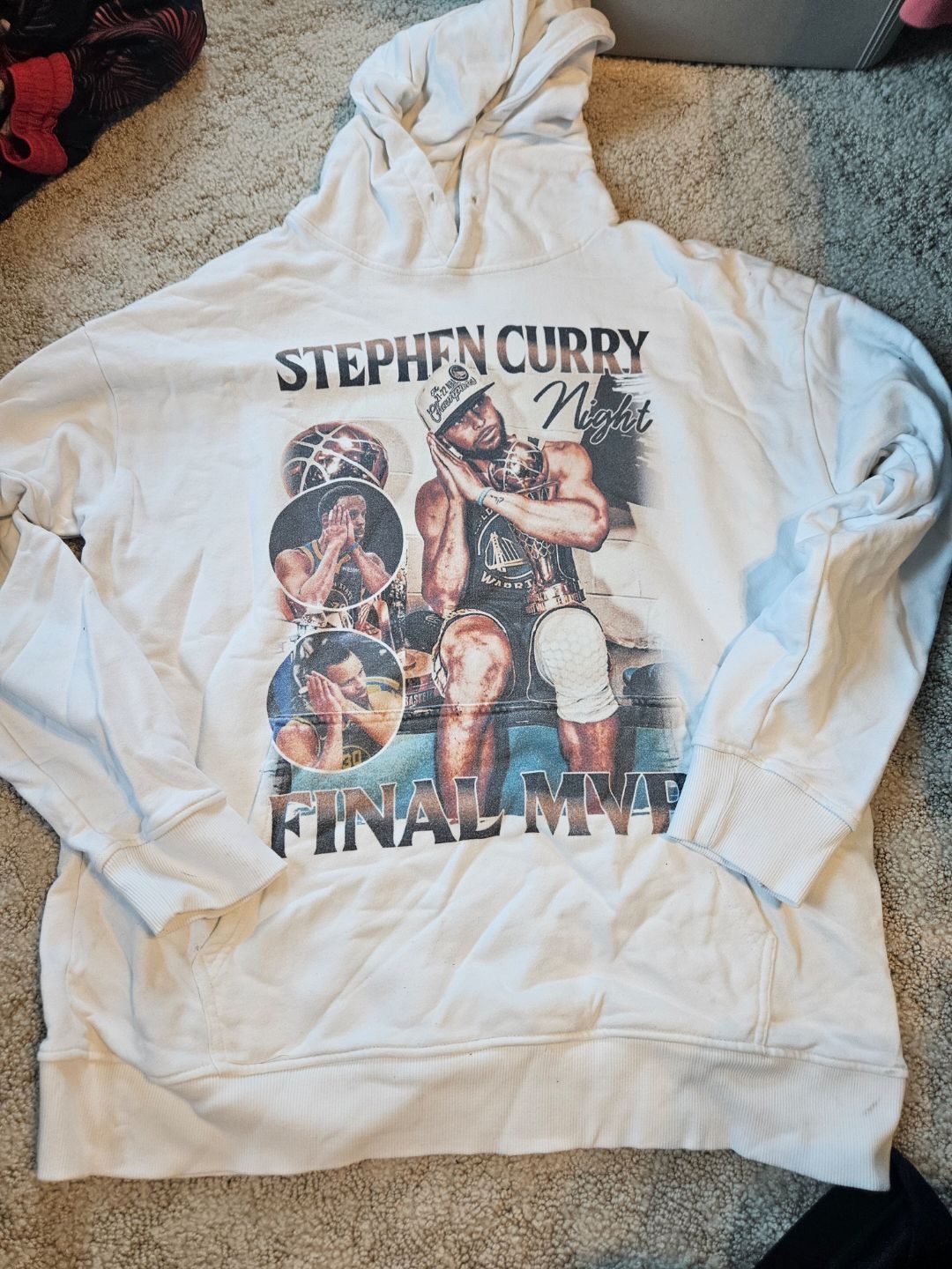 Vintage Steph Curry heavyweight graphic hoodie Size US L / EU 52-54 / 3 - 1 Thumbnail