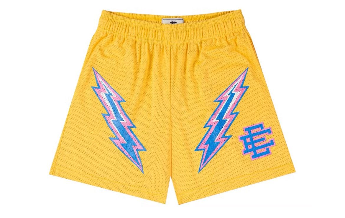 Eric Emanuel Eric Emanuel EE cornsilk yellow lightning bolt shorts medium Size US 30 / EU 46 - 1 Thumbnail
