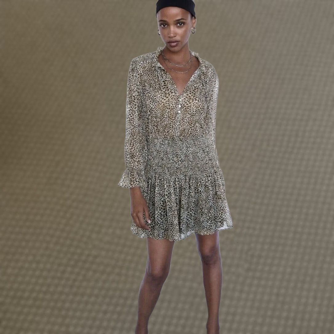 cream ribbed dress long sleeve Fitted Button Yours Clothing White Mini Graduation Dress Collar Size:20 SR0033B04