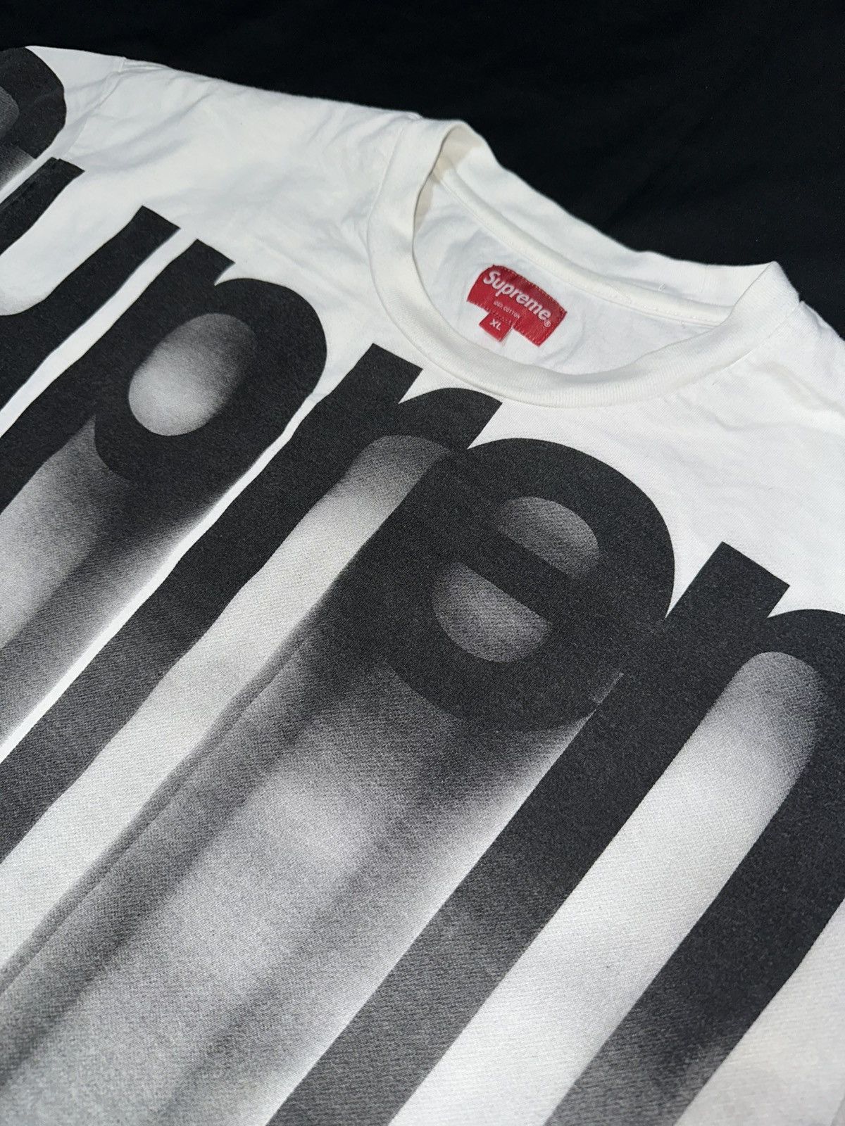 Supreme Supreme Bleed Logo Tee 00’s baggy black/white Size US XL / EU 56 / 4 - 2 Thumbnail