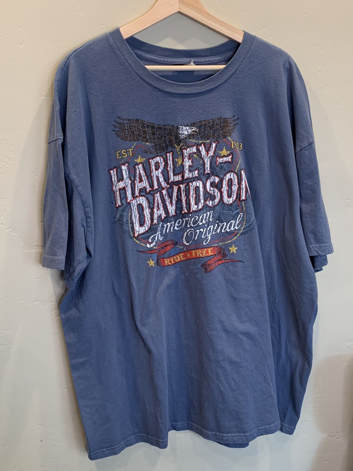Harley Davidson × Vintage *RARE* Harley Davidson Ghost Rider College Station TX Shirt Size US XXL / EU 58 / 5 - 2 Thumbnail