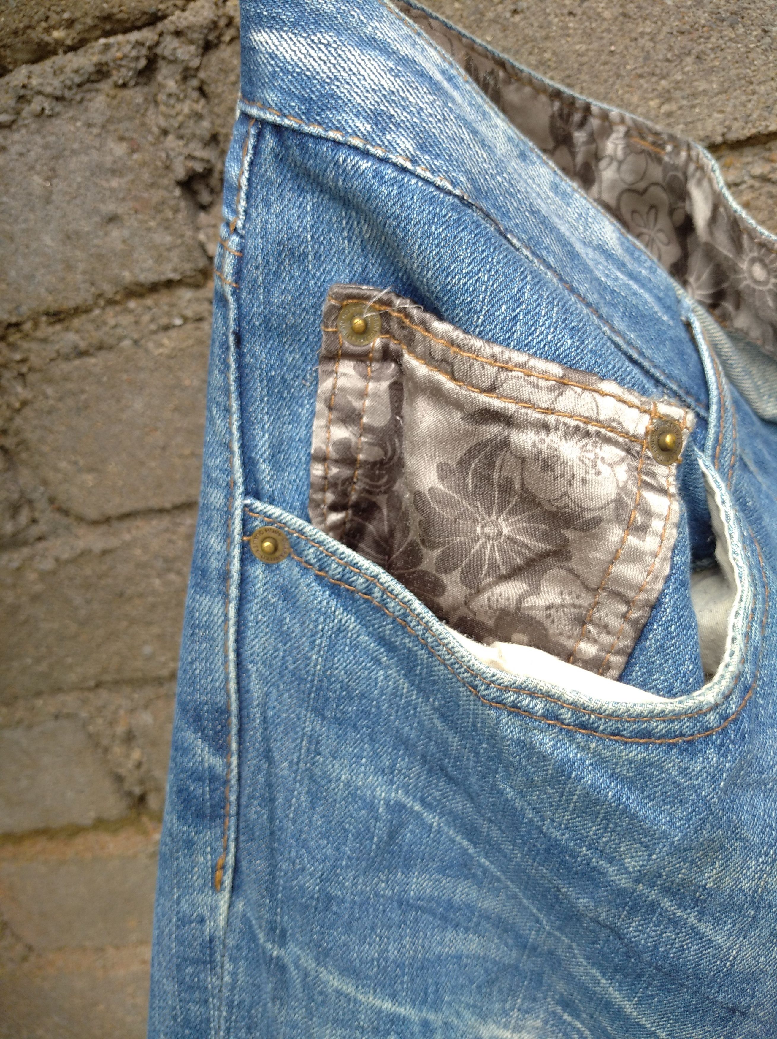 Hysteric Glamour × If Six Was Nine × Japanese Brand dominate koi embroidered denim multi pocket jeans Size US 38 / EU 54 - 3 Thumbnail
