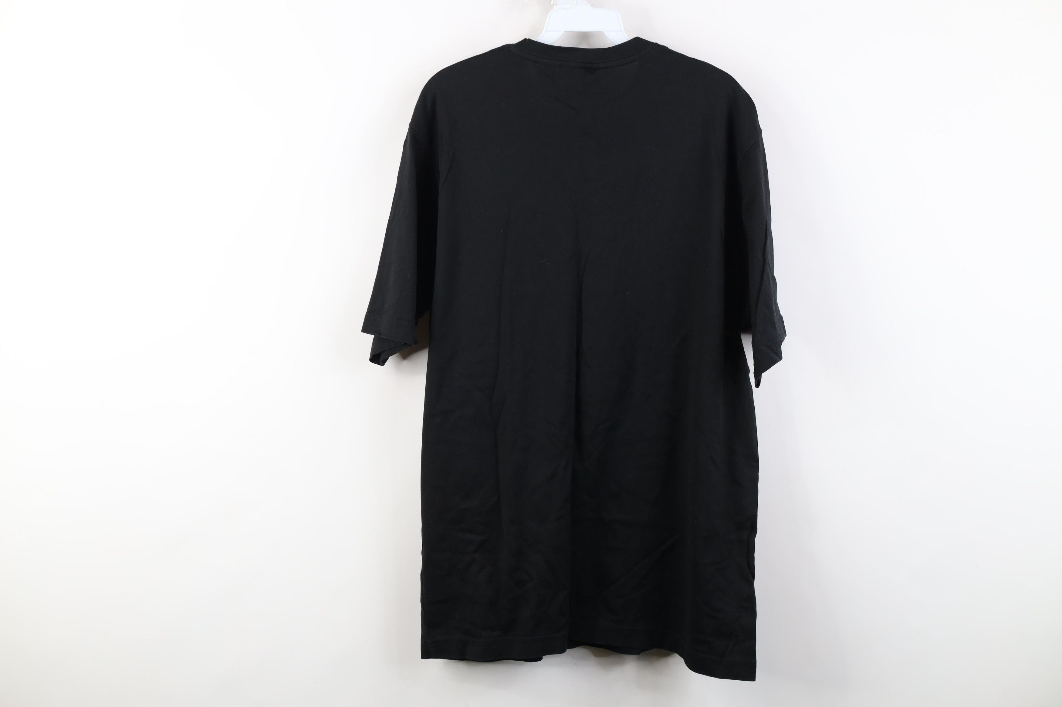 Vintage Vintage 90s Y2K Streetwear Soft Cotton Knit T-Shirt Black Size US L / EU 52-54 / 3 - 7 Thumbnail
