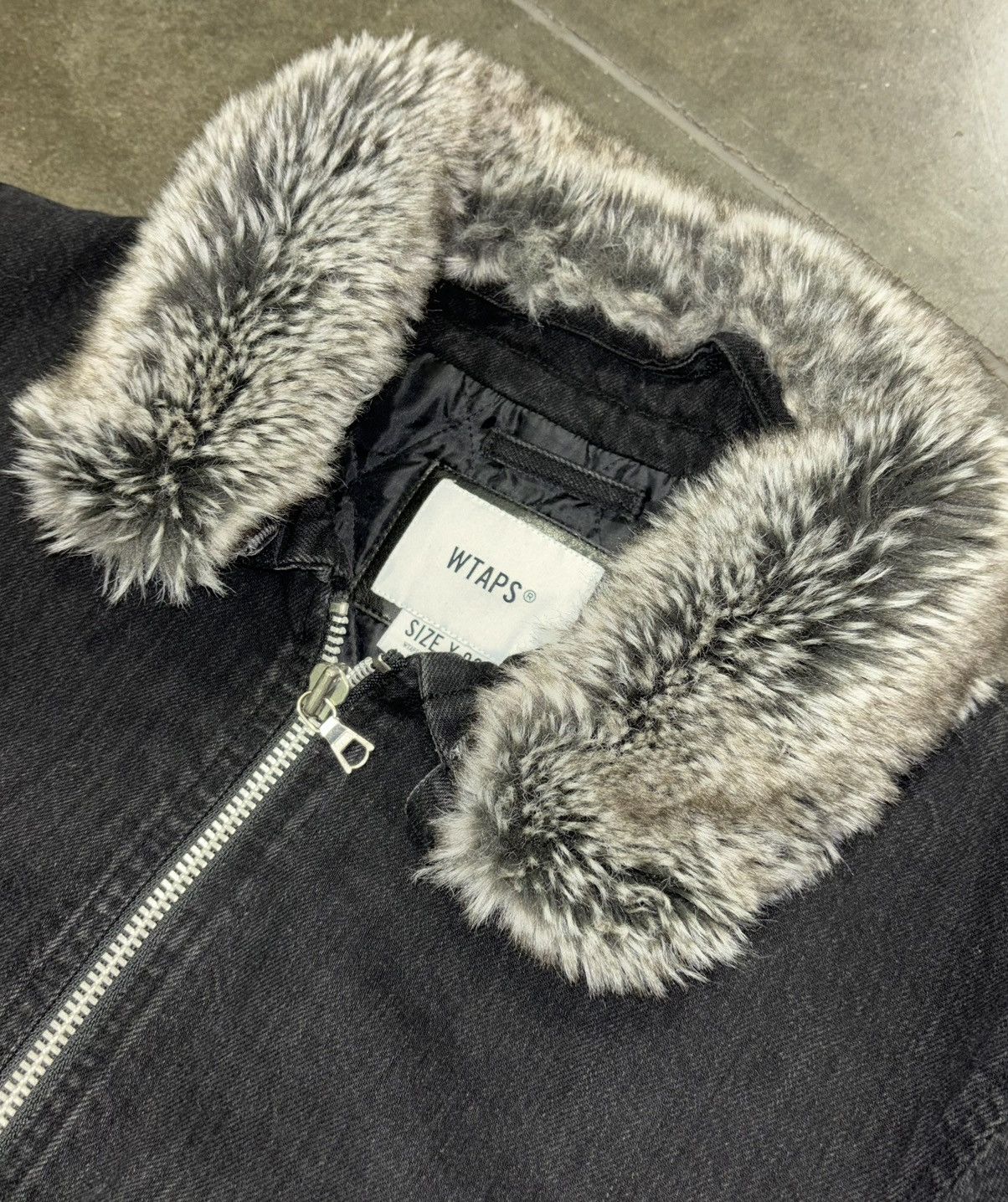 Wtaps Wtaps Denim Quilted Jacket w/ Detachable Fur Collar Size US M / EU 48-50 / 2 - 4 Thumbnail