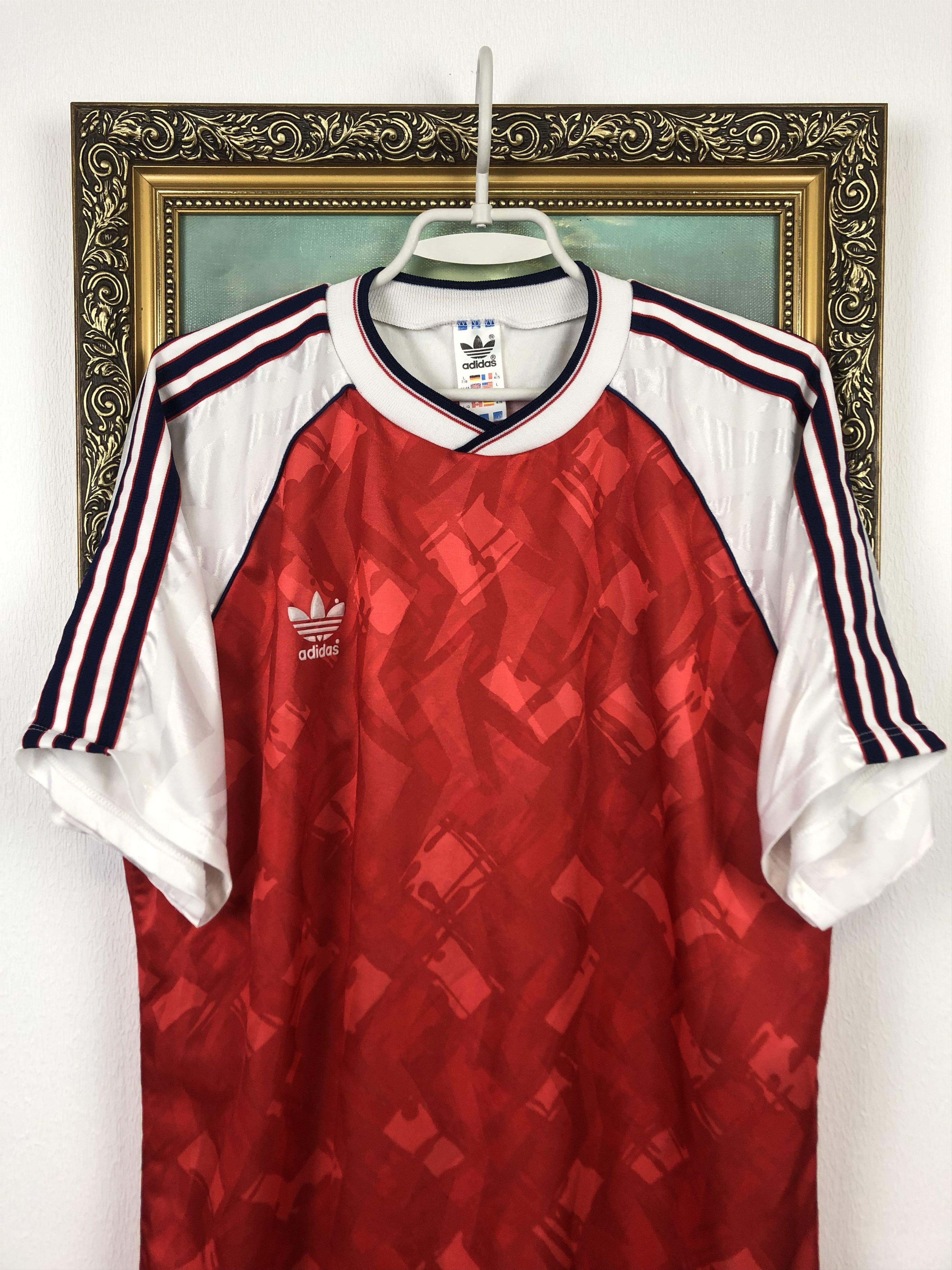 Adidas Vintage Arsenal London Gunner Template Football Shirt Jersey Size US L / EU 52-54 / 3 - 2 Thumbnail