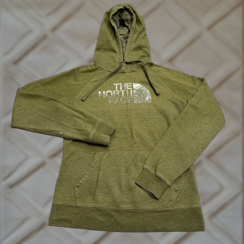 The North Face The North Face Hoodie Medium green Metallic Logo Half Dome Sweatshirt Womens Size M / US 6-8 / IT 42-44 - 1 Thumbnail