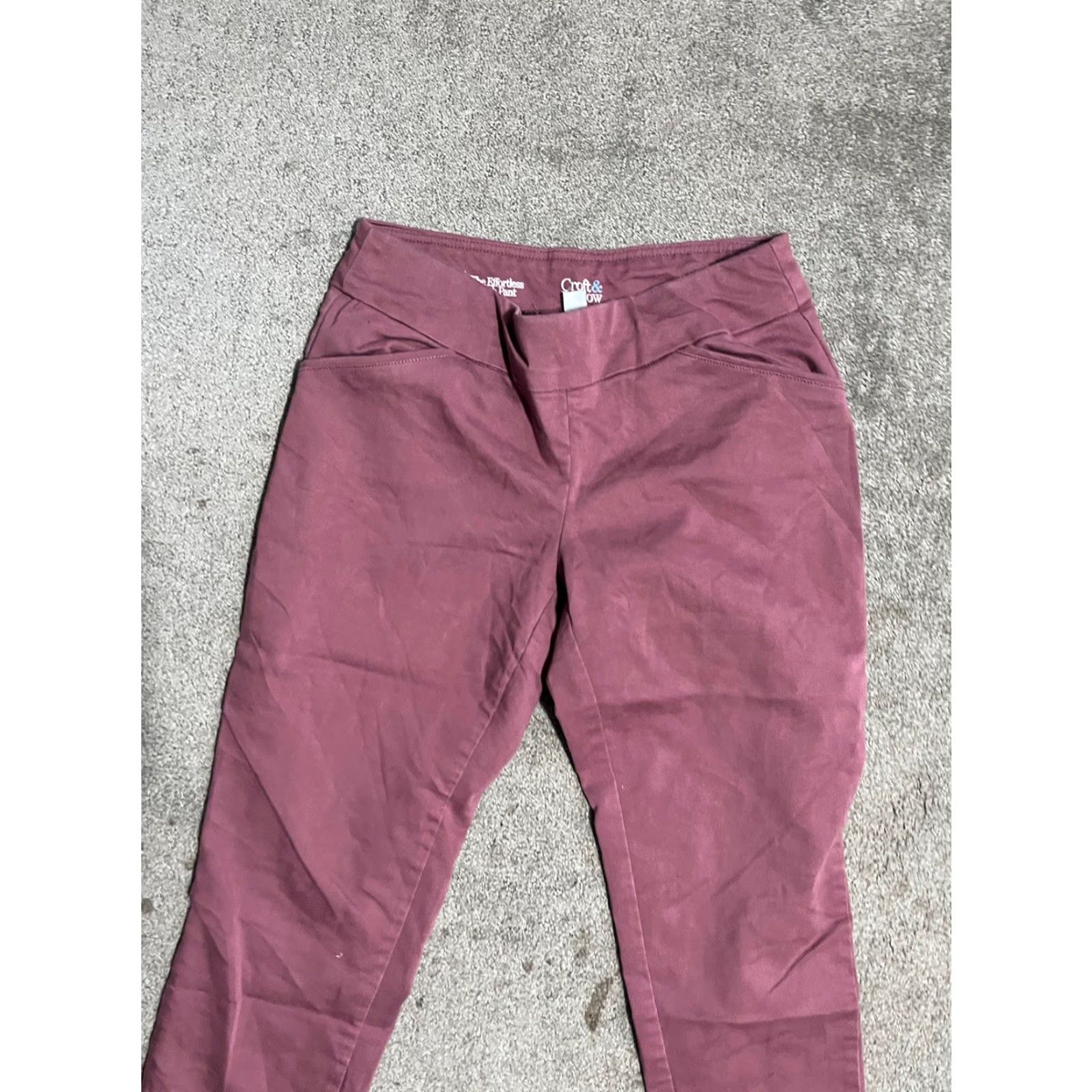Croft & Barrow Croft & Barrow Women’s Pants 6P Pink The Effortless Stretch Pull On Ankle Pocket City College Preppy Size 28" / US 6 / IT 42 - 2 Thumbnail