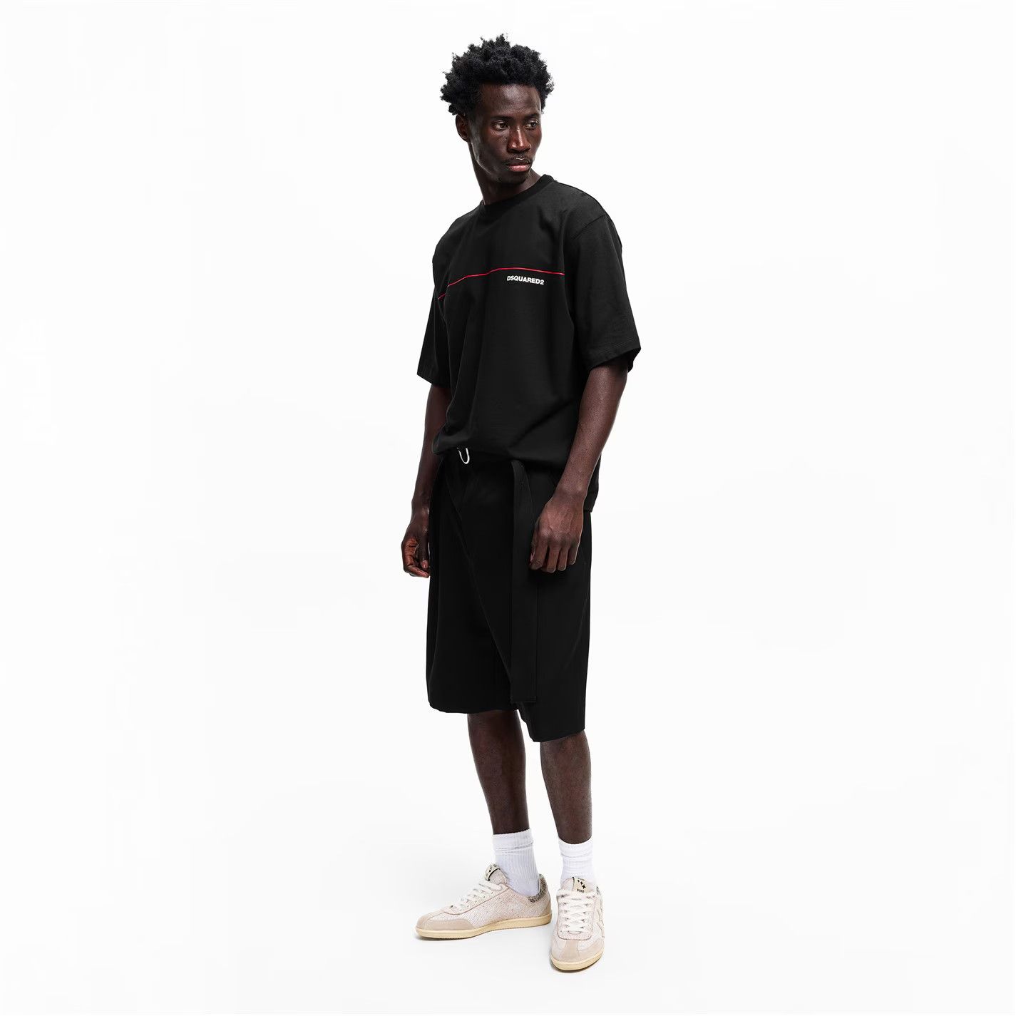 Dsquared2 o1g2r1mq0426 DSQ Line Oversized T-Shirt in Black Size US S / EU 44-46 / 1 - 6 Thumbnail