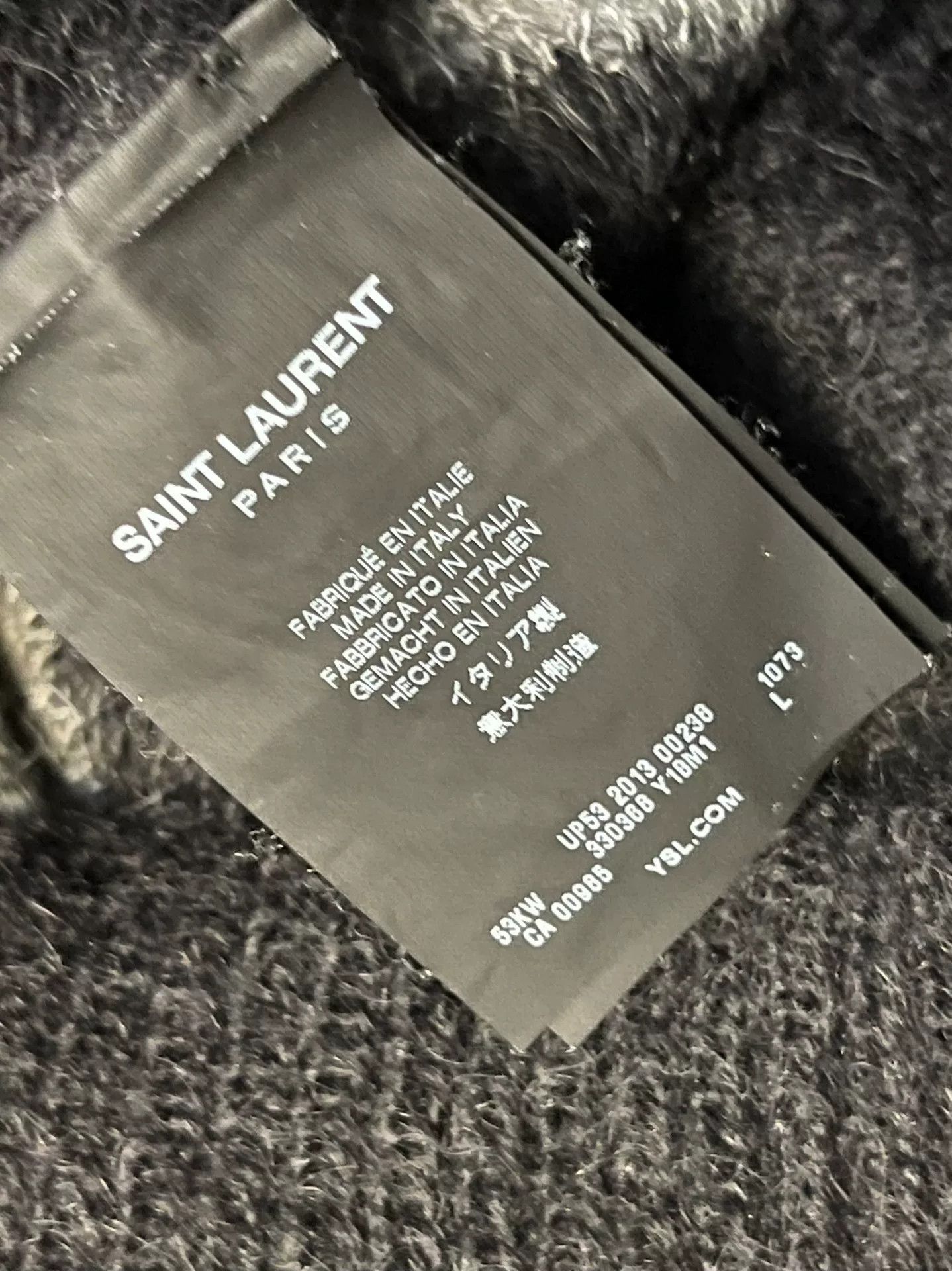 Saint Laurent Paris oversized striped mohair sweater by saint laurent. Size US L / EU 52-54 / 3 - 3 Thumbnail