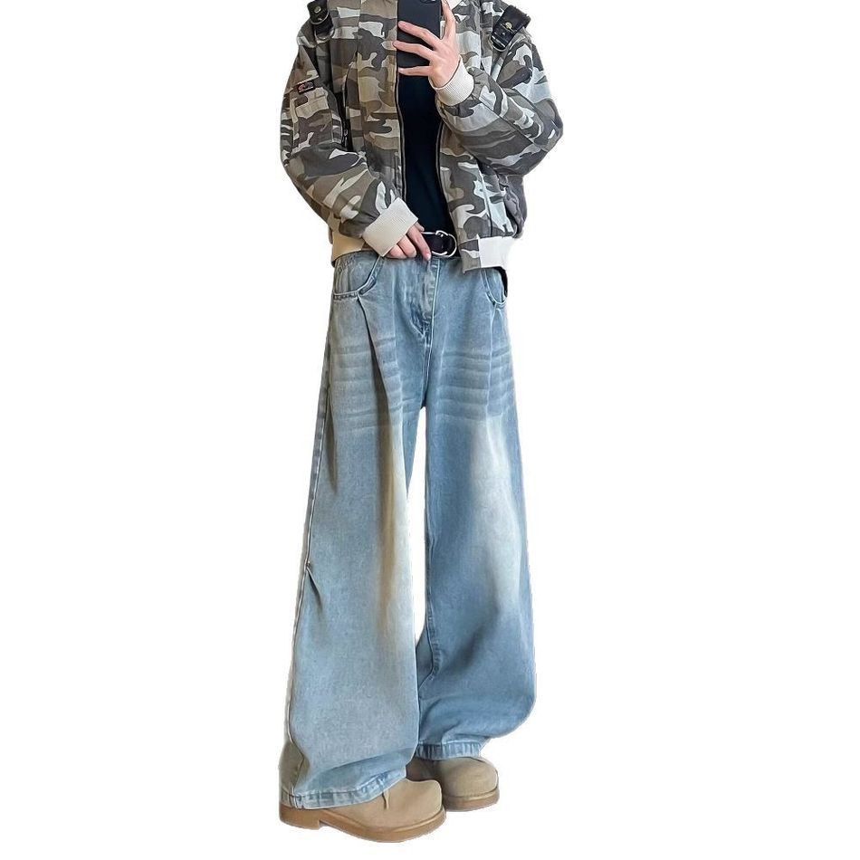 Japanese Brand Retro loose high street straight leg jeans Size US 32 / EU 48 - 5 Thumbnail