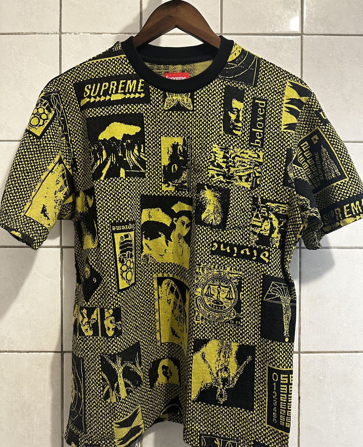 Supreme FW19 Heaven Jacquard print tee