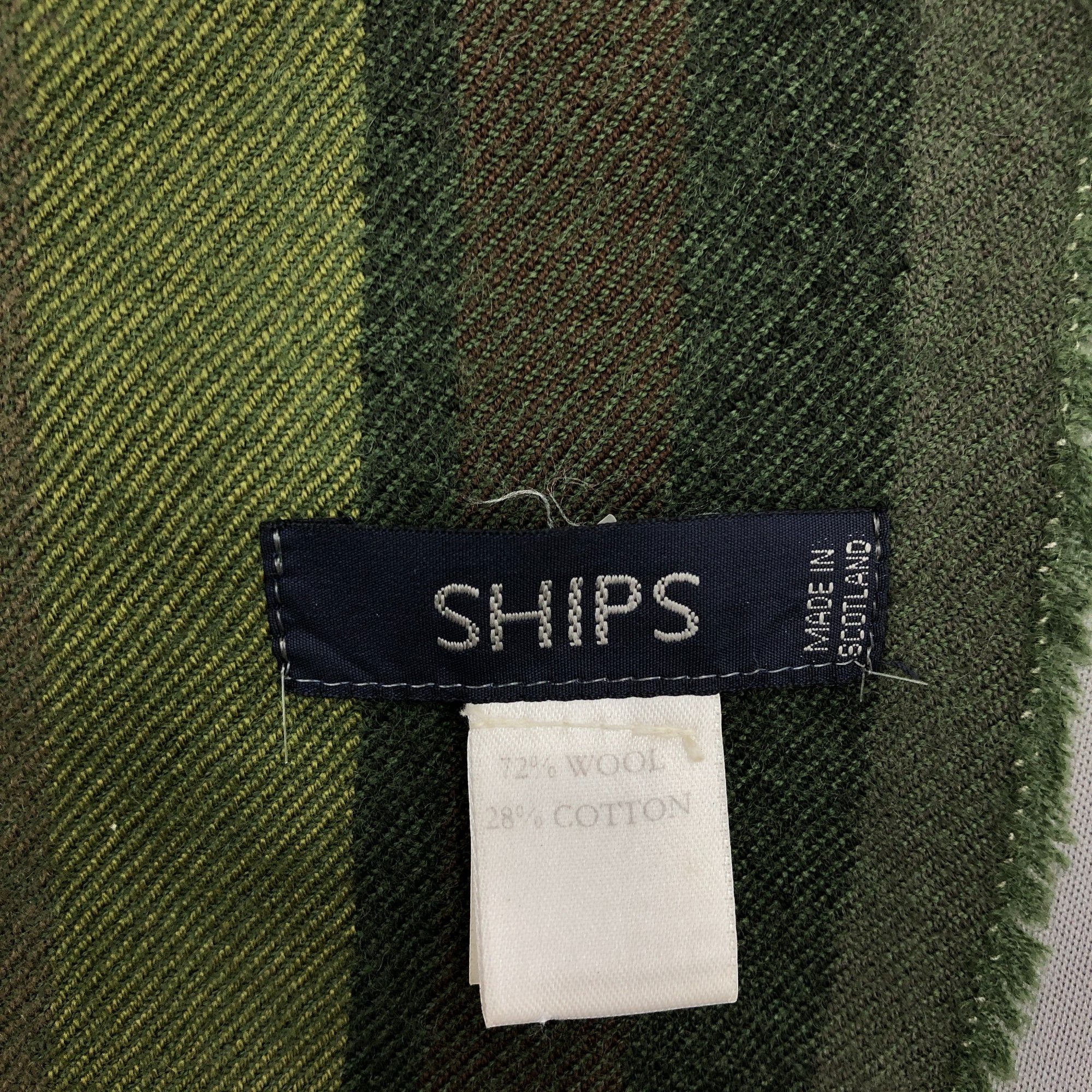 SHIPS Vintage Ships Scarf Muffler Wool Cashmere Scarves Size ONE SIZE - 4 Thumbnail