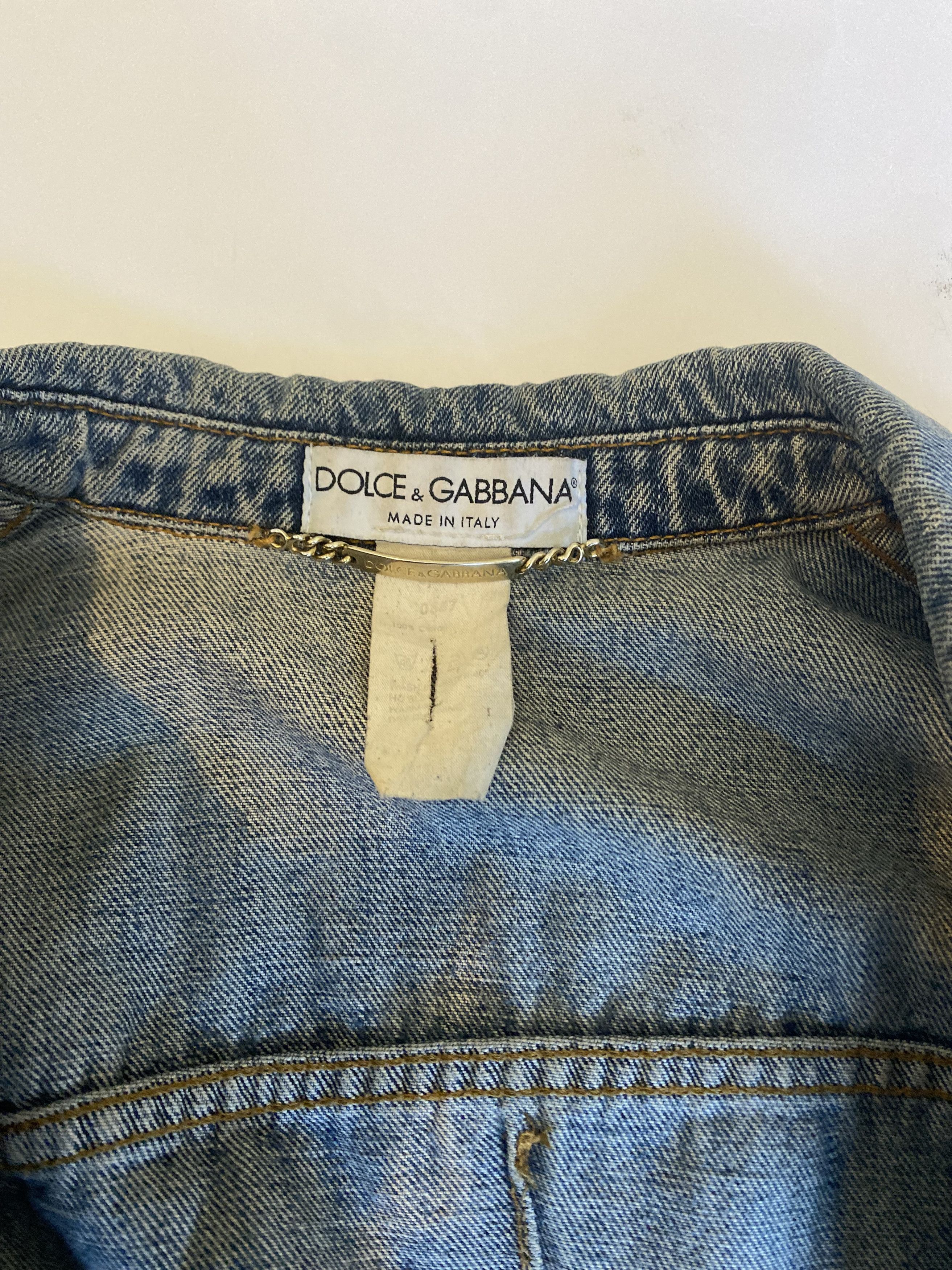 Dolce & Gabbana DOLCE & GABBANA DENIM JACKET Size S / US 4 / IT 40 - 4 Thumbnail