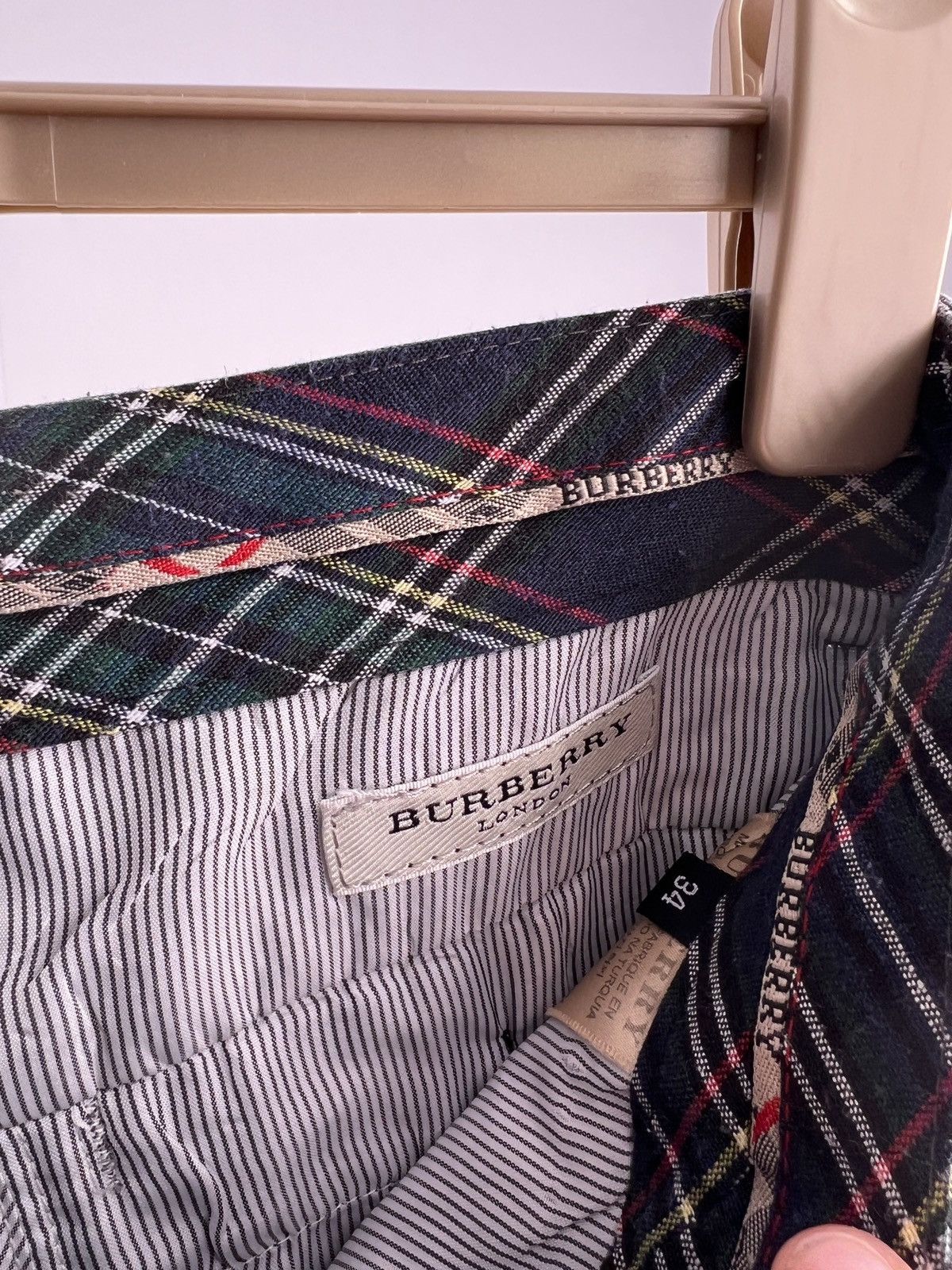 Burberry × Vintage Vintage Burberry Established 1856 gray cotton pants Size US 34 / EU 50 - 7 Thumbnail