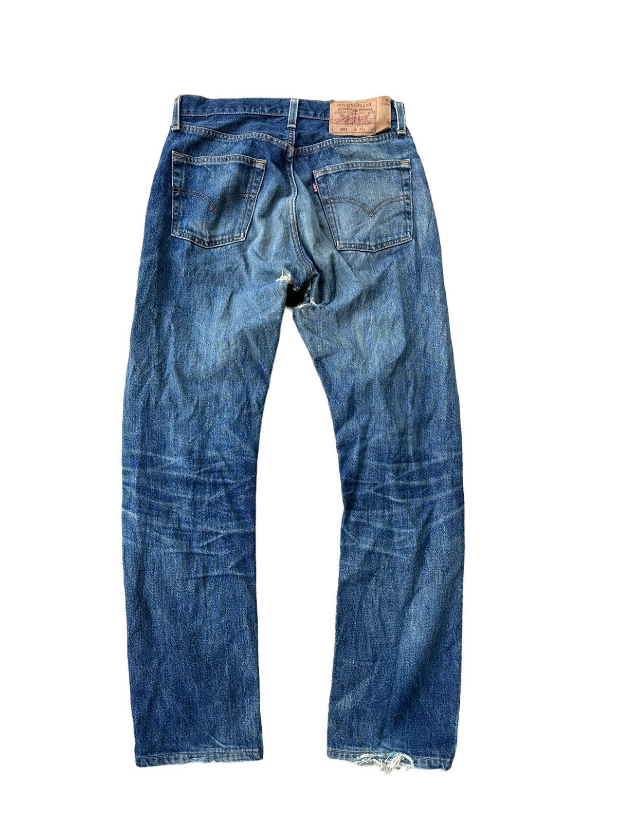 Levi's Levi’s 501 rop button 553 distressed denim jeans Size US 28 / EU 44 - 1 Thumbnail