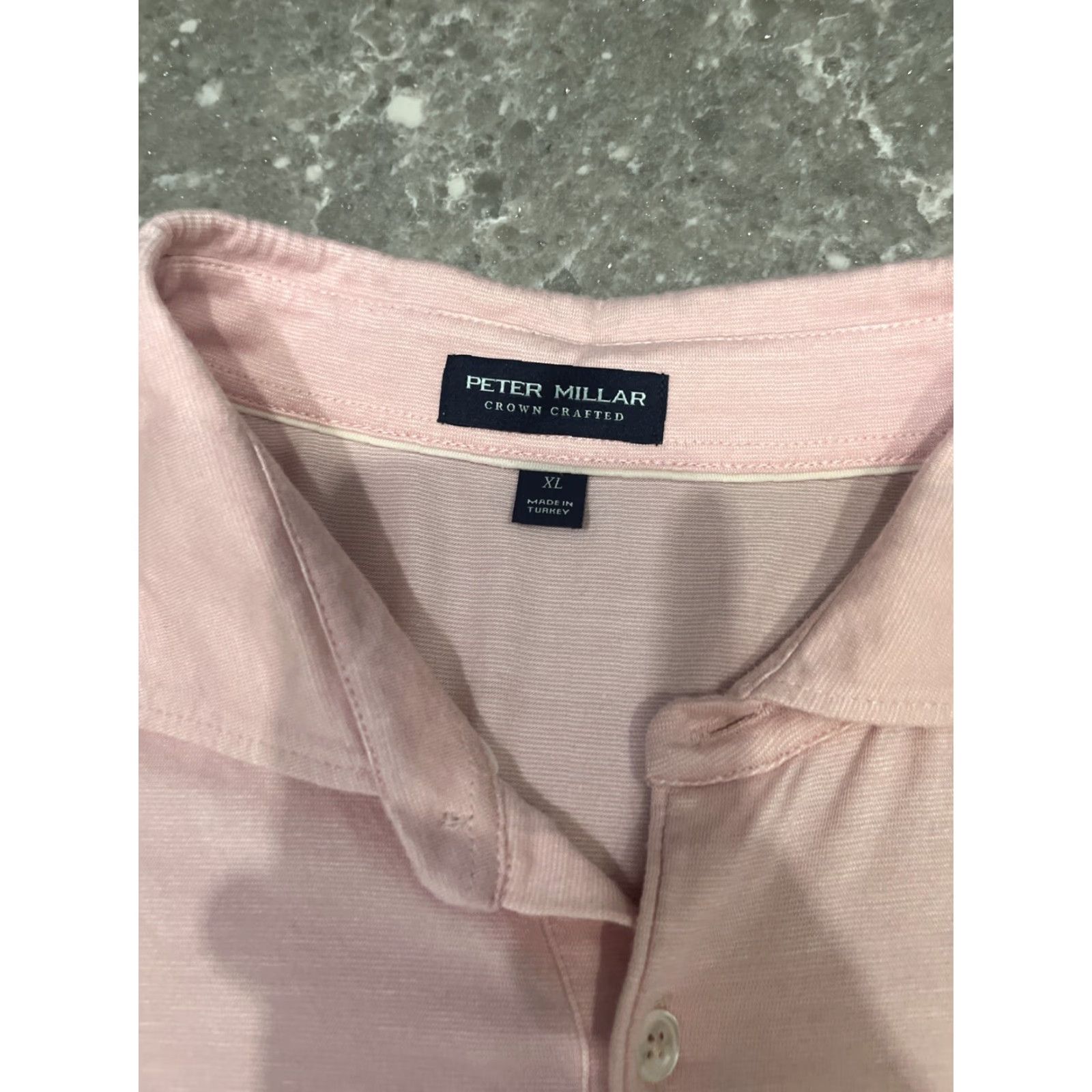 Peter Millar Peter Millar Crown Crafted Polo Shirt XL Pink Golf Mens Size US XL / EU 56 / 4 - 2 Thumbnail