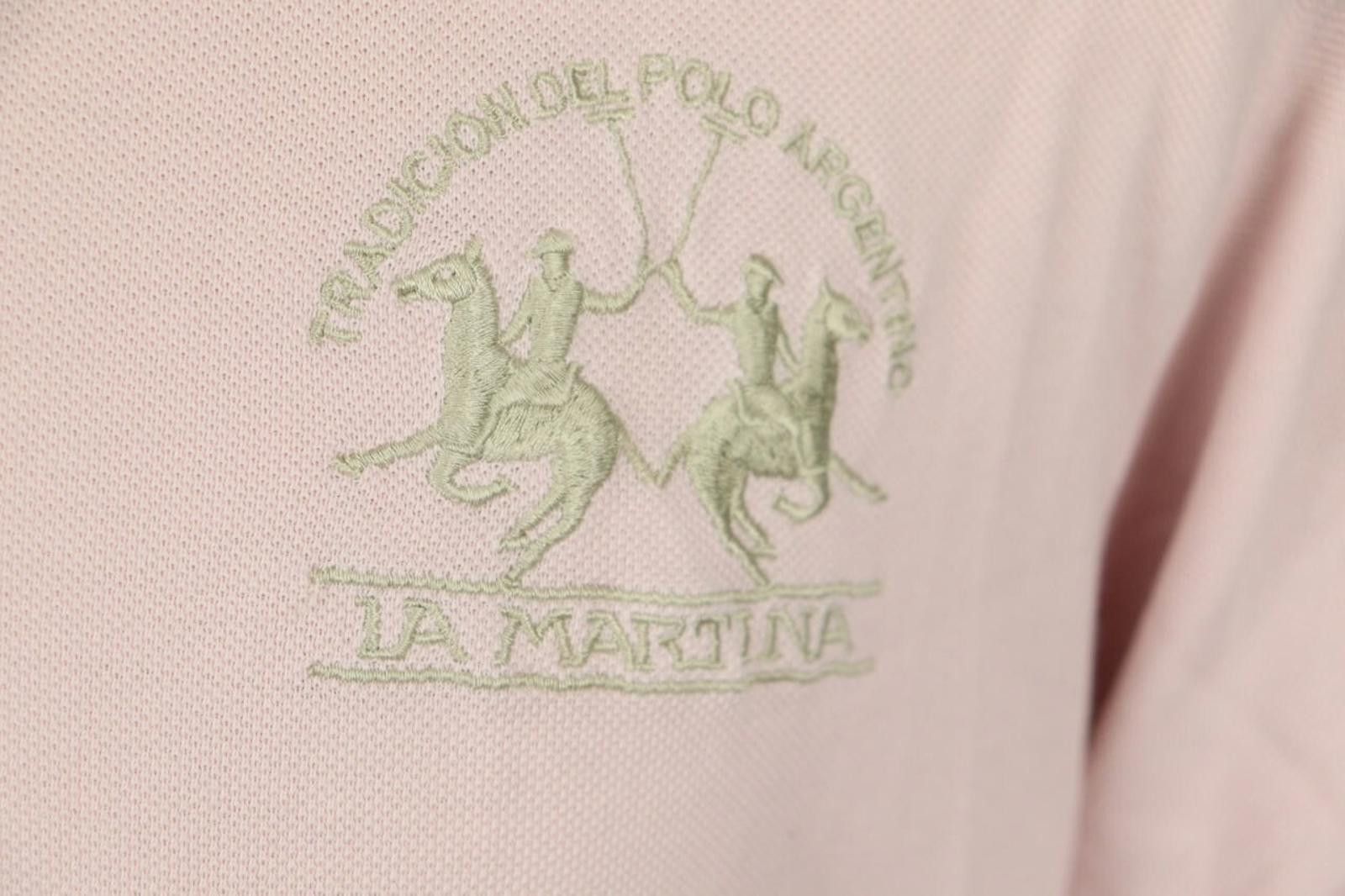 La Martina La Martina Pink Short Sleeve Polo Shirt Size 2XL Size US XXL / EU 58 / 5 - 4 Thumbnail