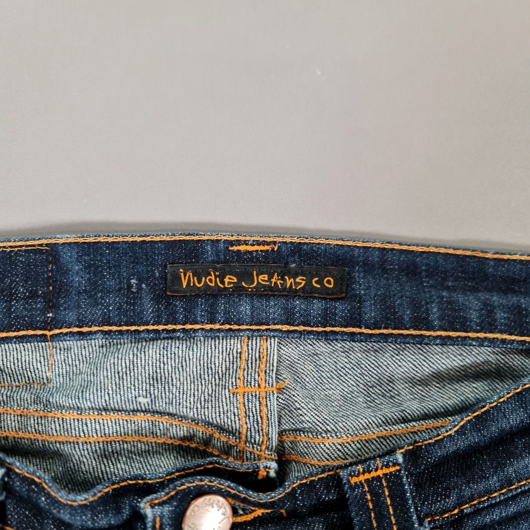 Denime Nudie Womens Jeans Blue W29 L33 Super Slim Fit Stretch Denim Low Rise Jeans Womens Slim Blue 90s? Size 29" - 4 Thumbnail